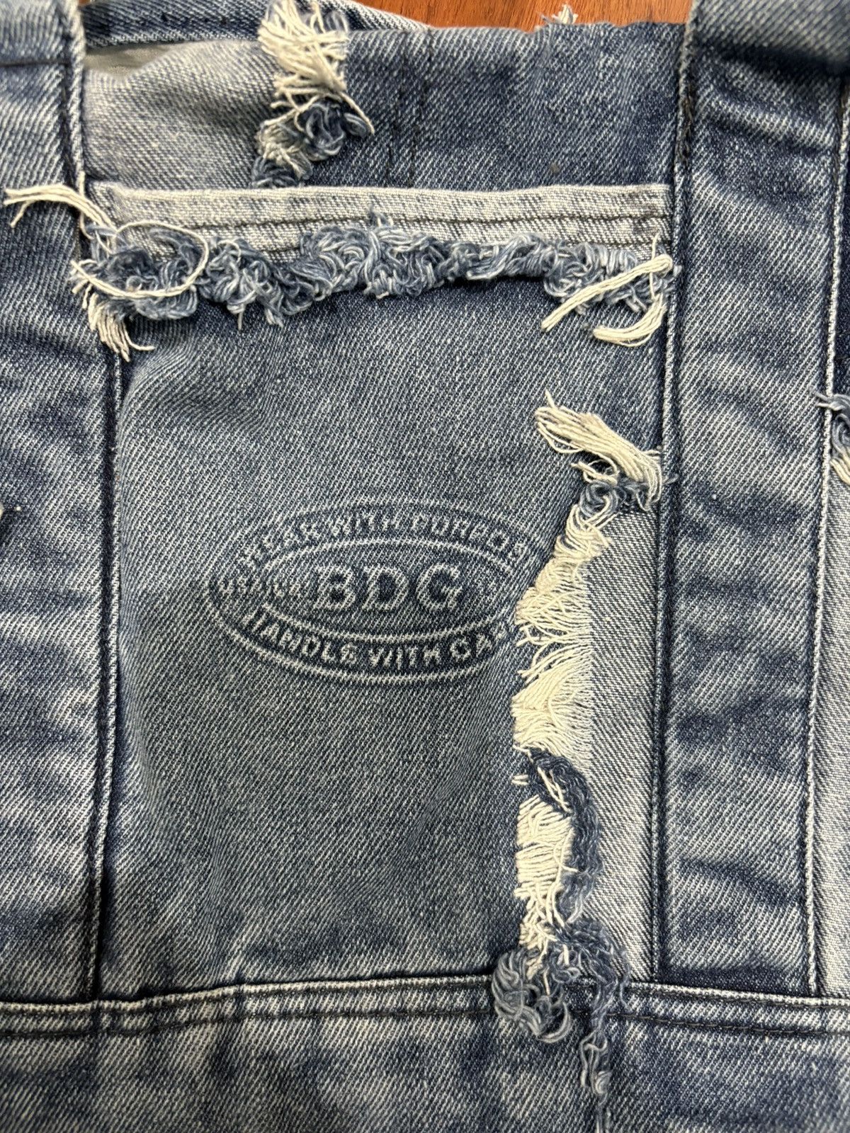 Urban Outfitters BDG distressed denim tote bag Size ONE SIZE - 3 Thumbnail