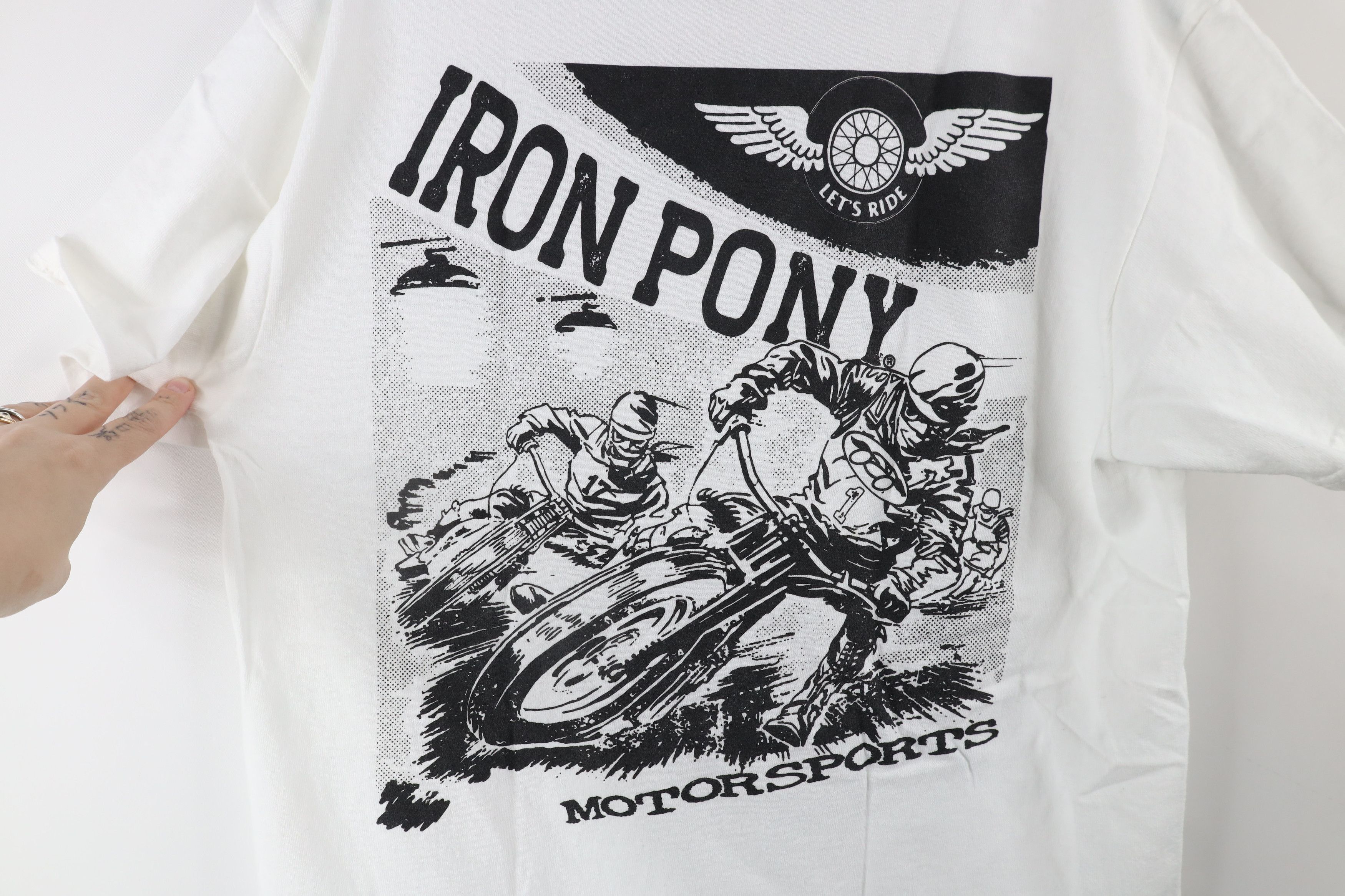 Vintage Vintage Streetwear Out Iron Pony Motorsports Racing T-Shirt Size US M / EU 48-50 / 2 - 7 Thumbnail