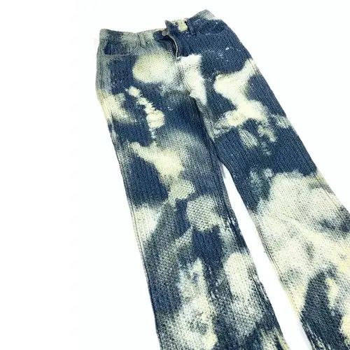 VIBE Pattern party graphics tie dye flared remake cargo pants y2k Size US 32 / EU 48 - 6 Thumbnail