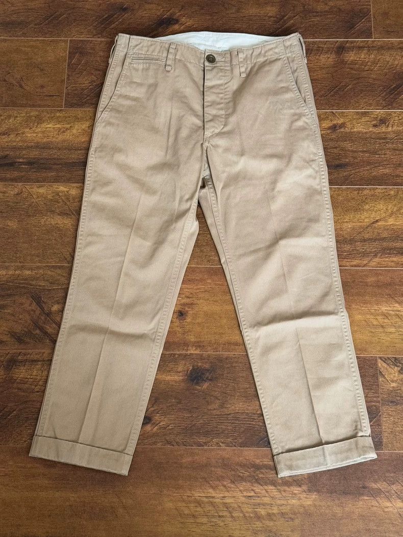Visvim Visvim High Water Chino Pants in Khaki Size US 38 / EU 54 - 1 Thumbnail