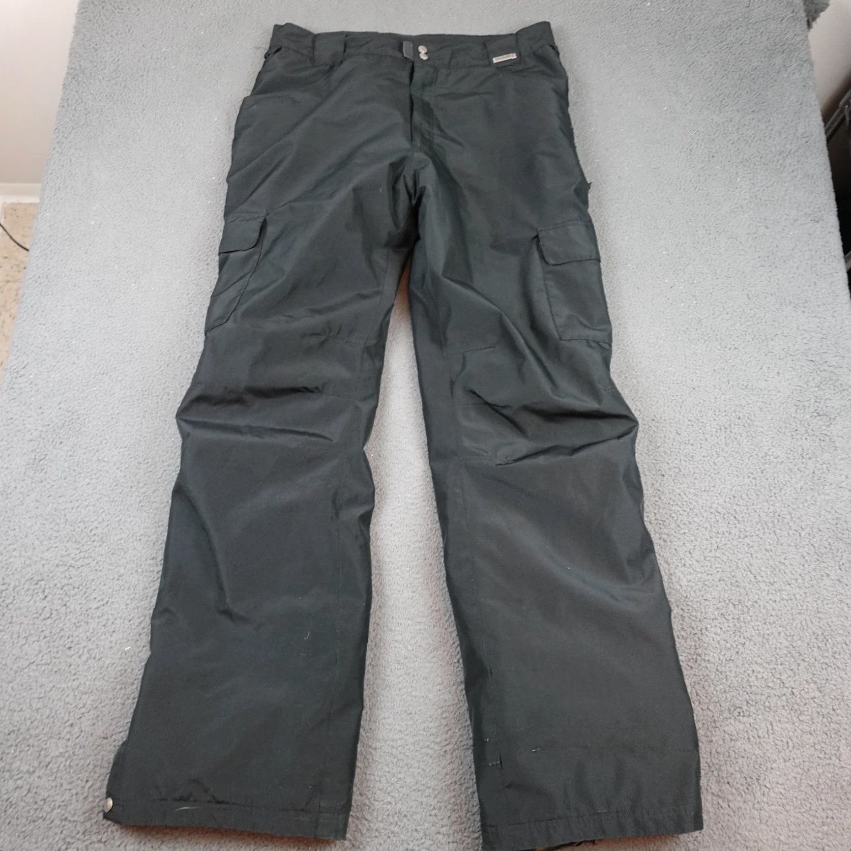 Vintage Grenade Snow Pants Mens XL Black Ski Snowboard Cargo Lined Water Resistant Pants Size US 36 / EU 52 - 2 Thumbnail