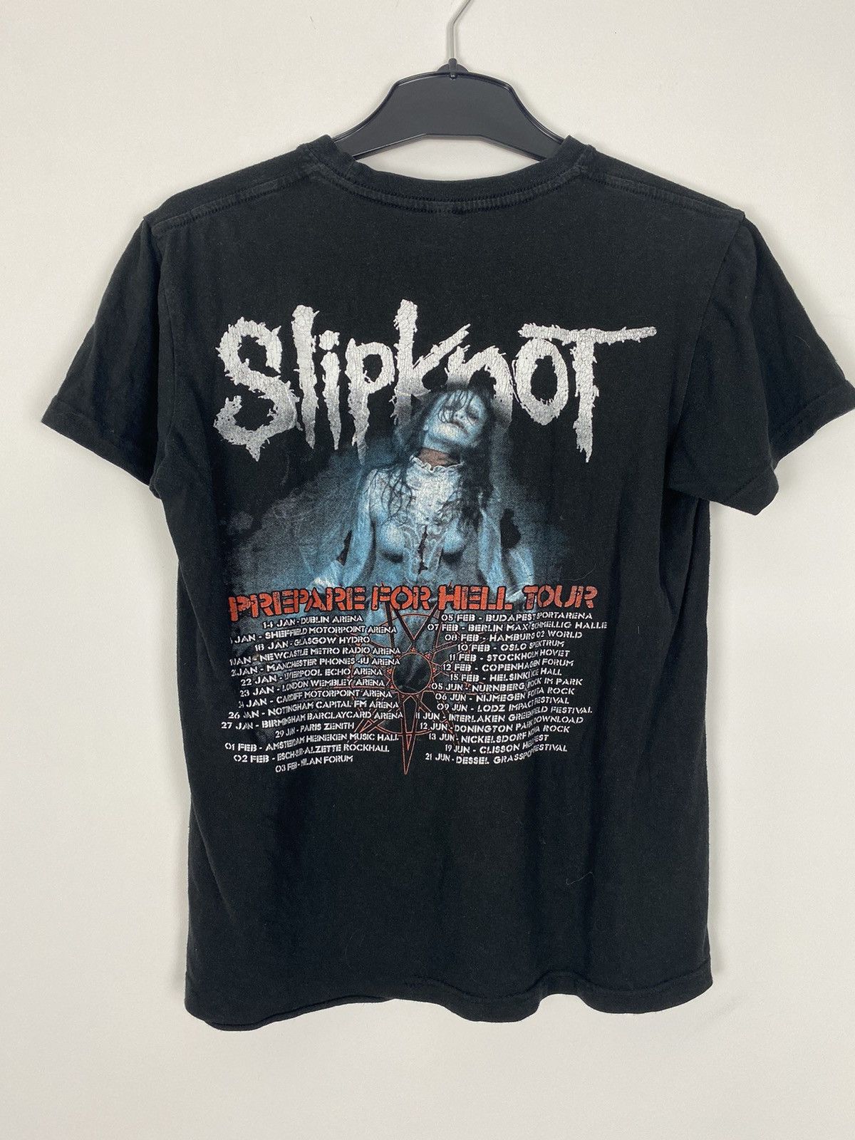 Band Tees × Slipknot Slipknot Prepare For Hell Tour Tee Vintage y2k 2014 - 2015 Size US S / EU 44-46 / 1 - 1 Thumbnail