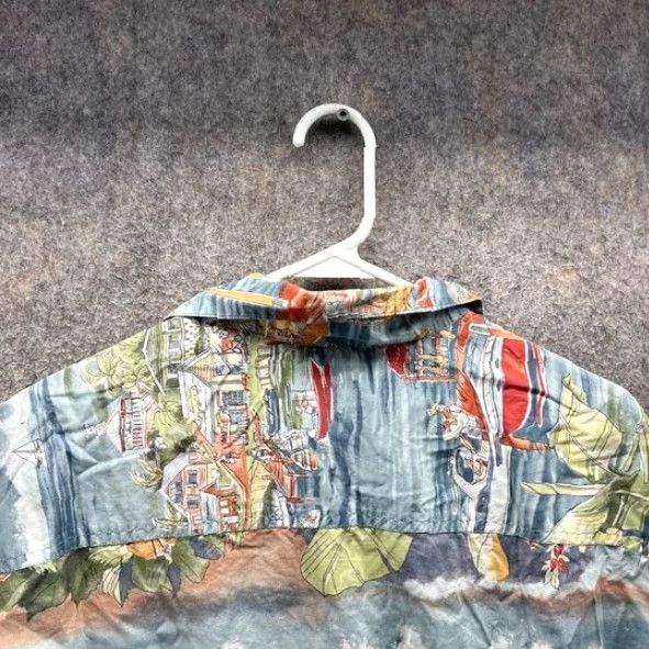 ALOHAS VINTAGE Kahala Shirt Mens Large Blue Button-Down Hawaiian Lawn AOP Aloha Beach Kahala Shirt Mens Large Blue Button-Down Hawaiian Theme Hawaiian 90s? Size US L / EU 52-54 / 3 - 6 Thumbnail