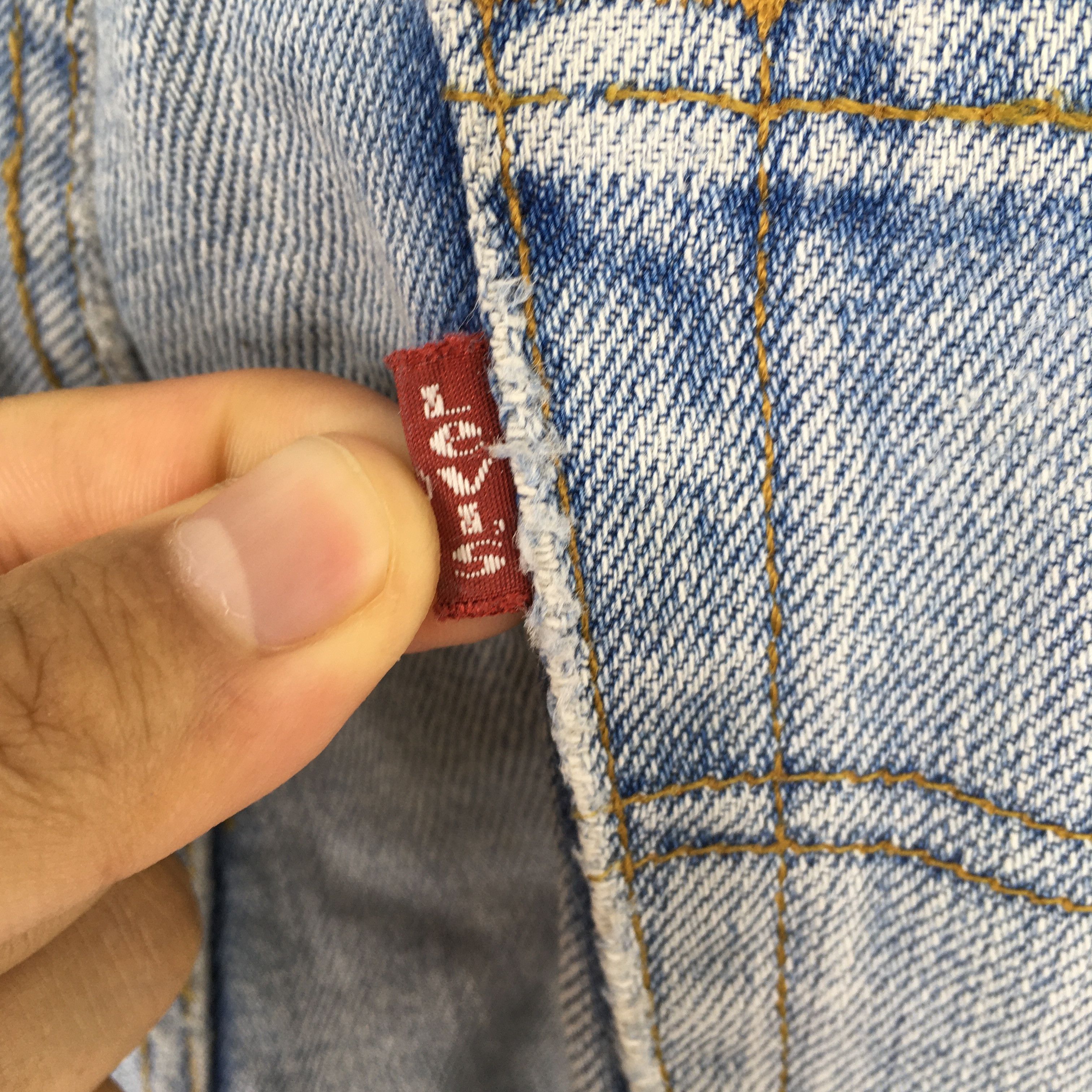 Levi's Size 31x33 Vintage 80s Levi's 501 Faded Blue Jeans S186 Size US 31 - 12 Thumbnail