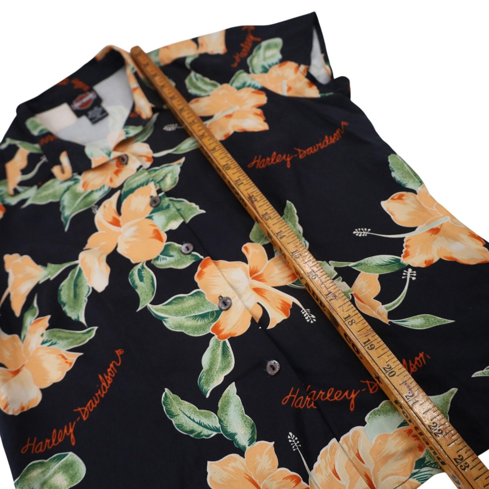 Harley Davidson × Vintage VTG Harley Davidson Tori Richards Silk Floral Button Shirt Size M / US 6-8 / IT 42-44 - 8 Thumbnail