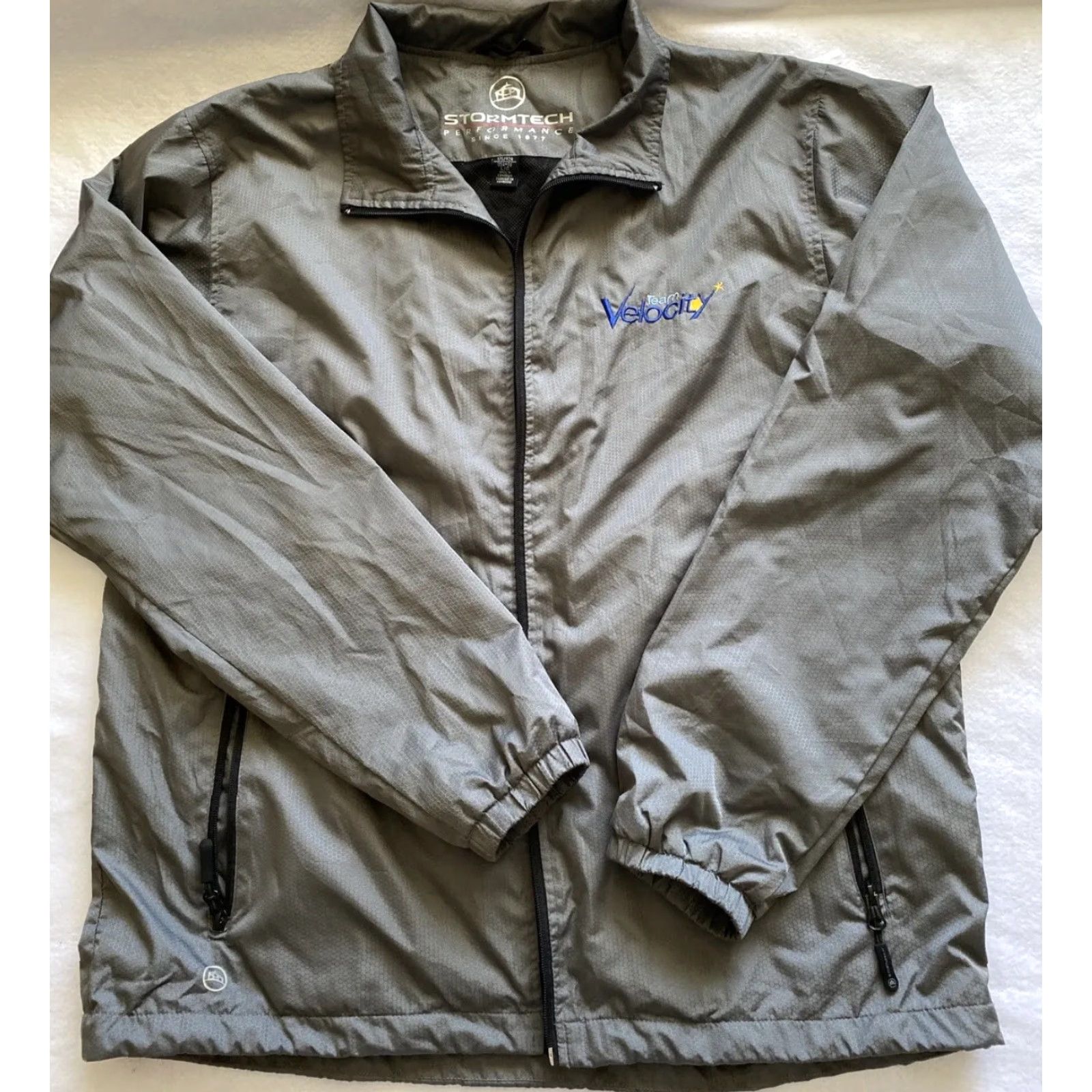 Stormtech Stormtech Windbreaker Mens Size L Performance Battlefield Velocity Gray Full Zip Collared Jacket Size US L / EU 52-54 / 3 - 2 Thumbnail