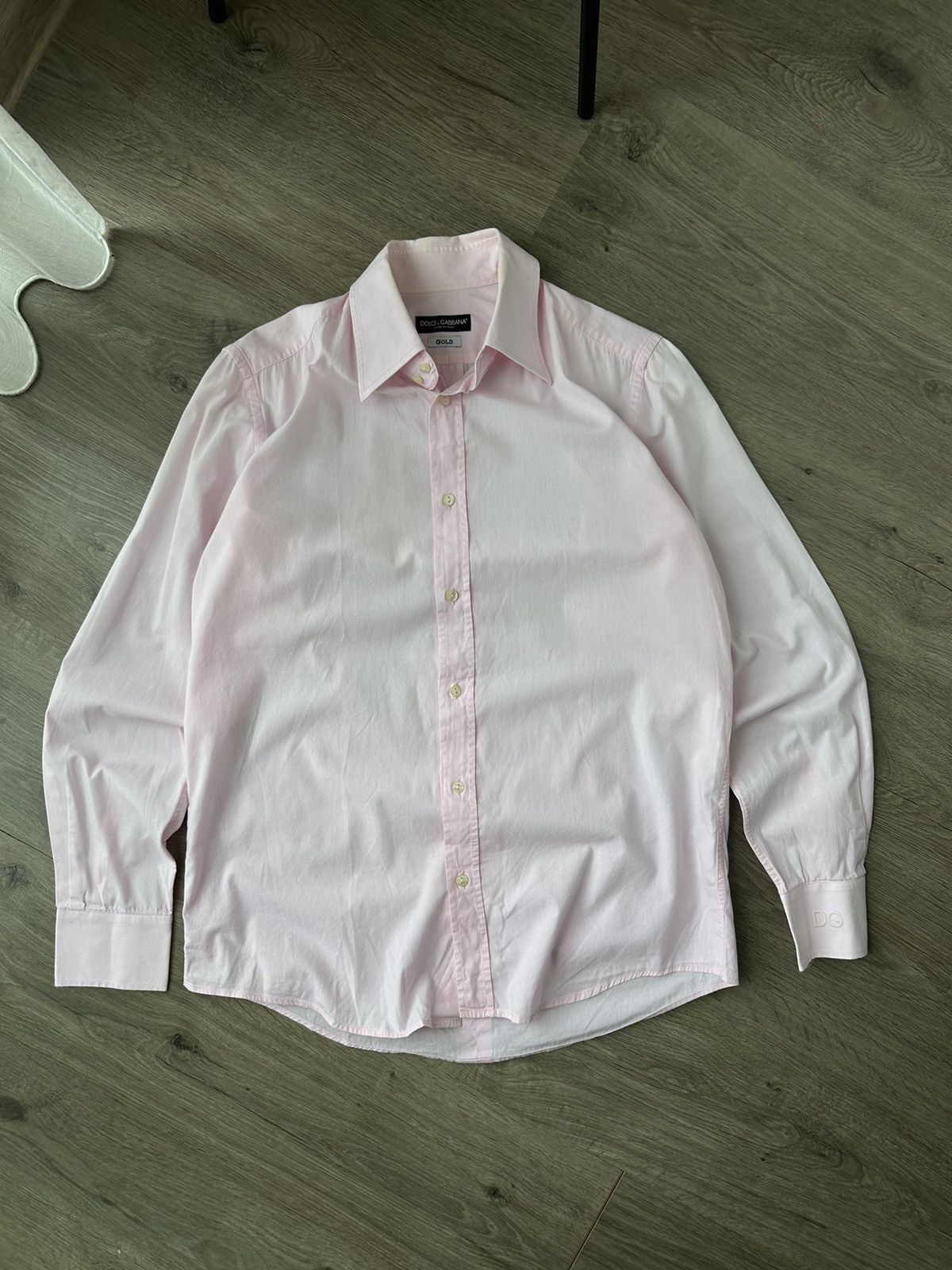 Dolce & Gabbana Vintage Dolce Gabbana Pink Big Logo Shirt Size US M / EU 48-50 / 2 - 3 Thumbnail