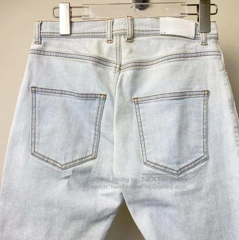 Fendi Fendi Light Blue Cotton Women's Jeans . Size 23" - 4 Thumbnail