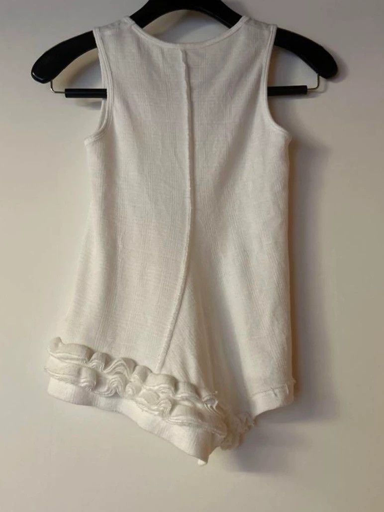 Y's Y's White asymmetric sleeveless vest Size US M / EU 48-50 / 2 - 2 Thumbnail
