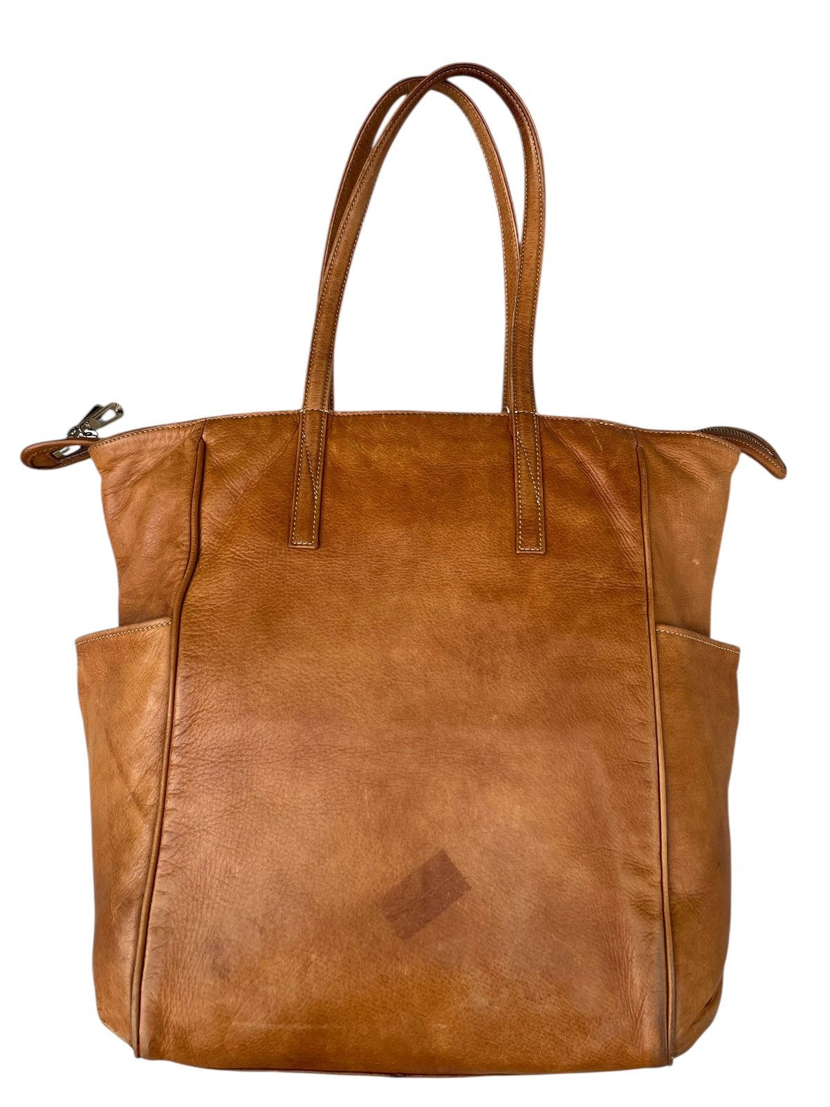 Leather Aniary Japan Patina Leather Tote Bag Cargo Size ONE SIZE - 8 Thumbnail