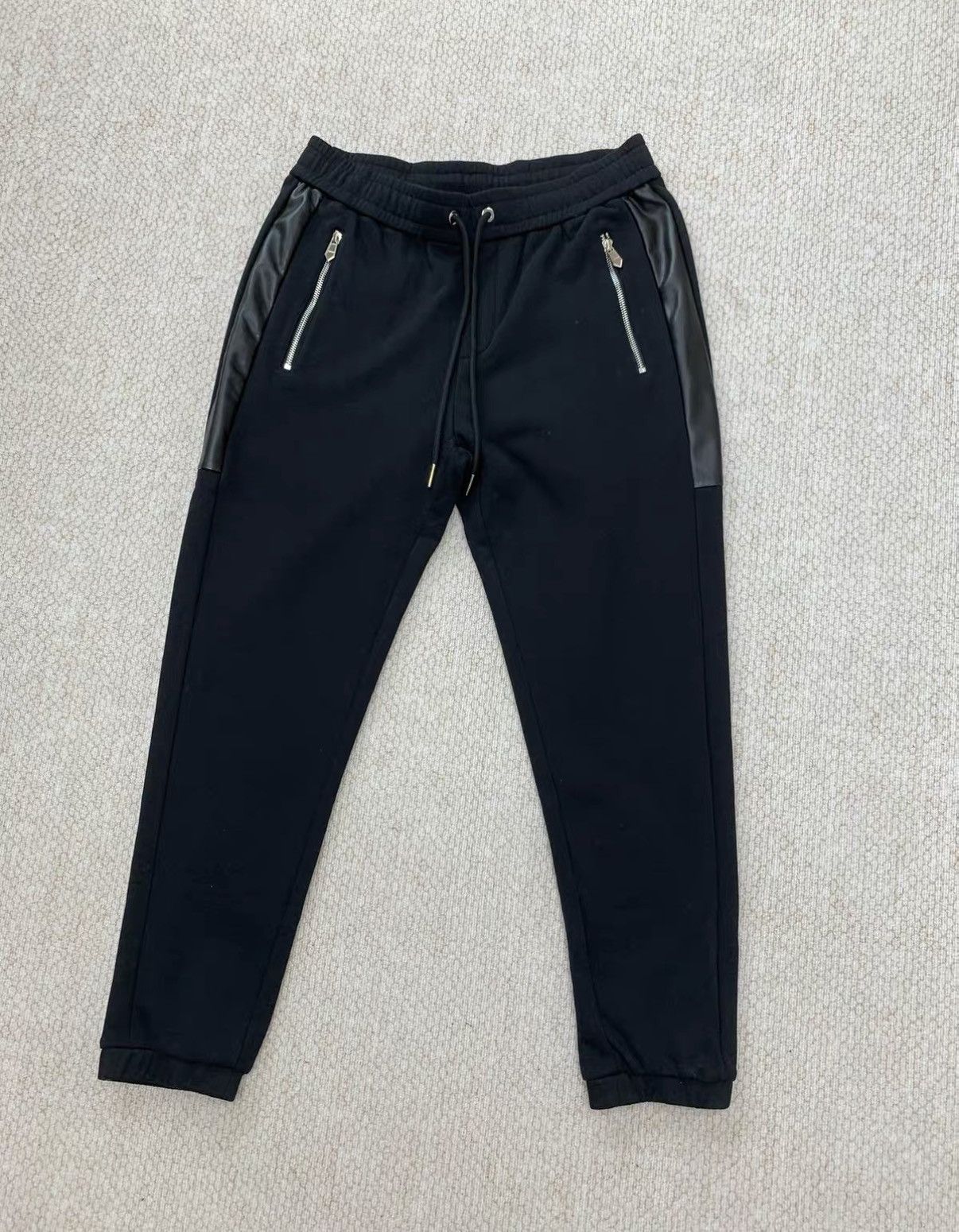 Hermes HERMÈS Black Jogger Pants with Horse Leather Embroidery Size US 36 / EU 52 - 3 Thumbnail