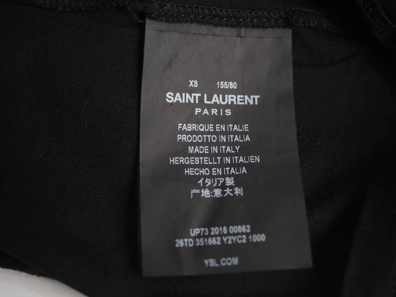 Yves Saint Laurent Saint Laurent Black Bloody Teeth Short Sleeve 2502-Nextarr Size US XS / EU 42 / 0 - 5 Thumbnail