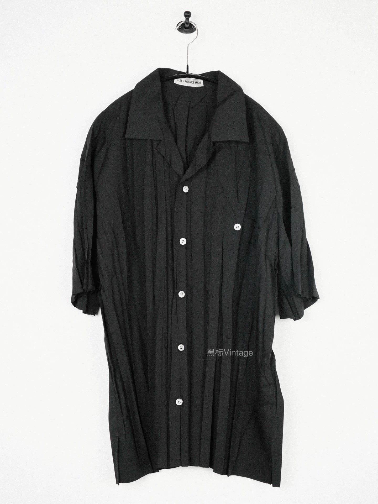 Issey Miyake Issey Miyake 99ss Pleated MOP Buttons Short Sleeve Shirt Size US L / EU 52-54 / 3 - 2 Thumbnail