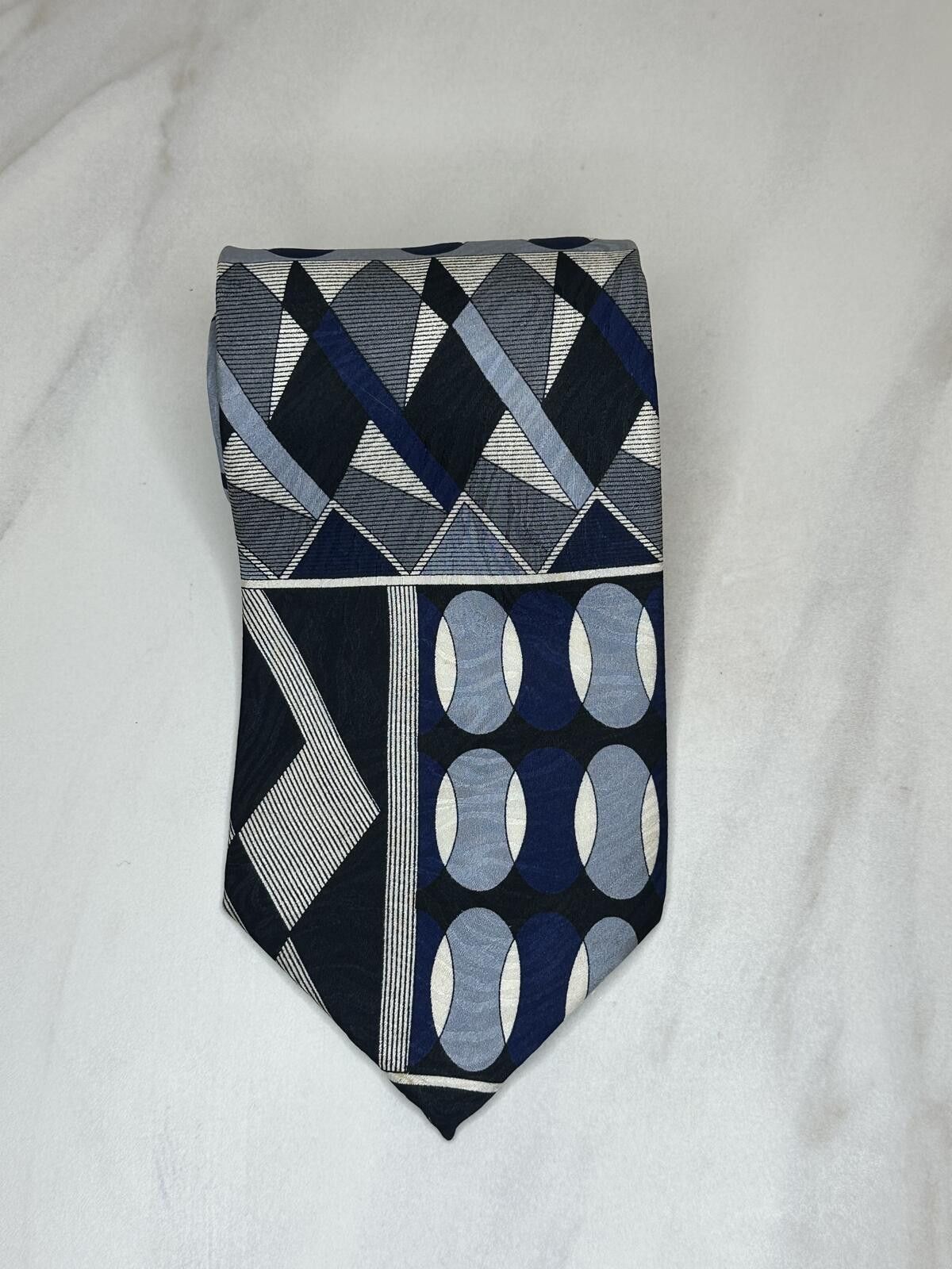 Pierre Balmain Vintage Pierre Balmain 100% silk tie geometric art deco Size ONE SIZE - 1 Thumbnail