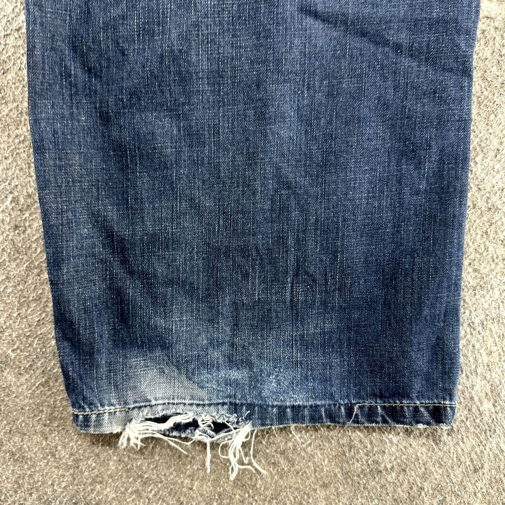 Levi's VINTAGE Levi's 569 Jeans Mens 40x32 Blue Distressed Relaxed 5-Pocket Denim Cotton Straight Baggy Y2K Size US 40 / EU 56 - 5 Thumbnail