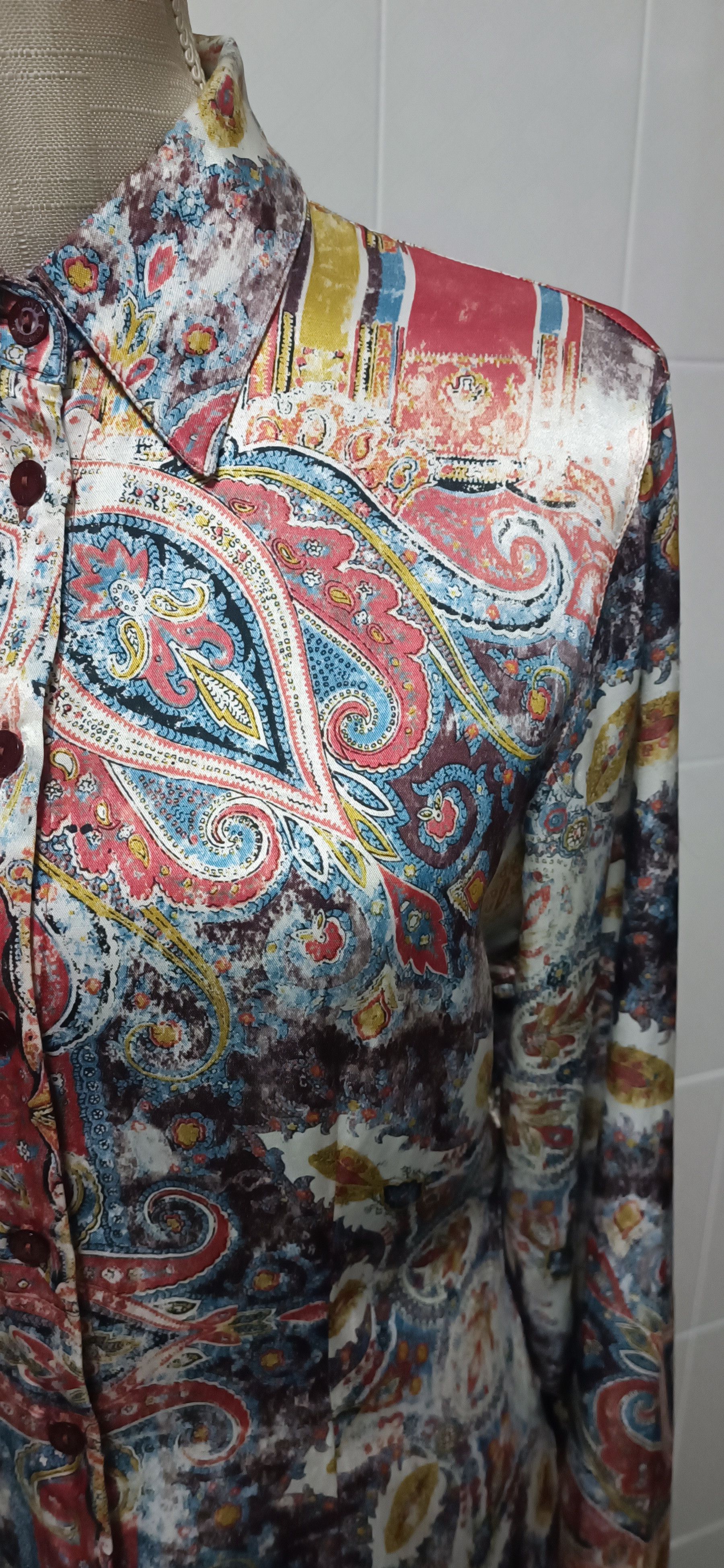 Jean Paul Gaultier Multicolor satin fabric shirt Size L / US 10 / IT 46 - 7 Thumbnail