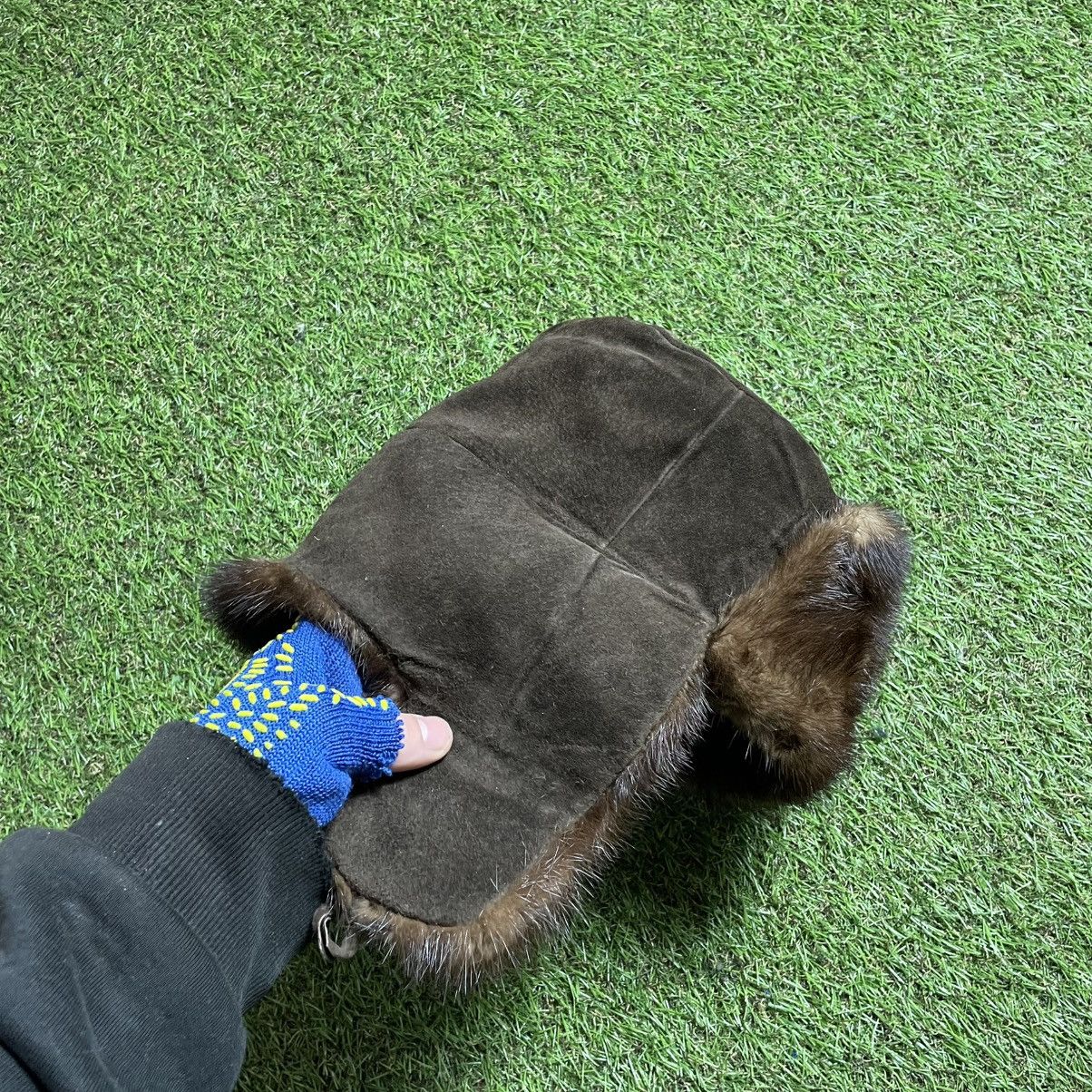 Vintage Vintage Brown Suede Trapper Hat Archive Coldwear Grunge OS Size ONE SIZE - 2 Thumbnail