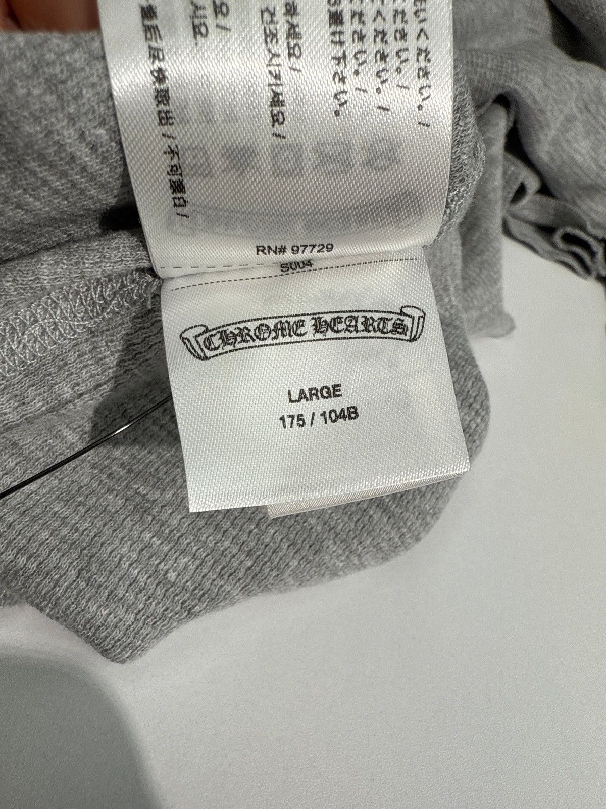 Chrome Hearts New Chrome Hearts Scroll Logo Thermal Long Sleeve Size US L / EU 52-54 / 3 - 5 Thumbnail