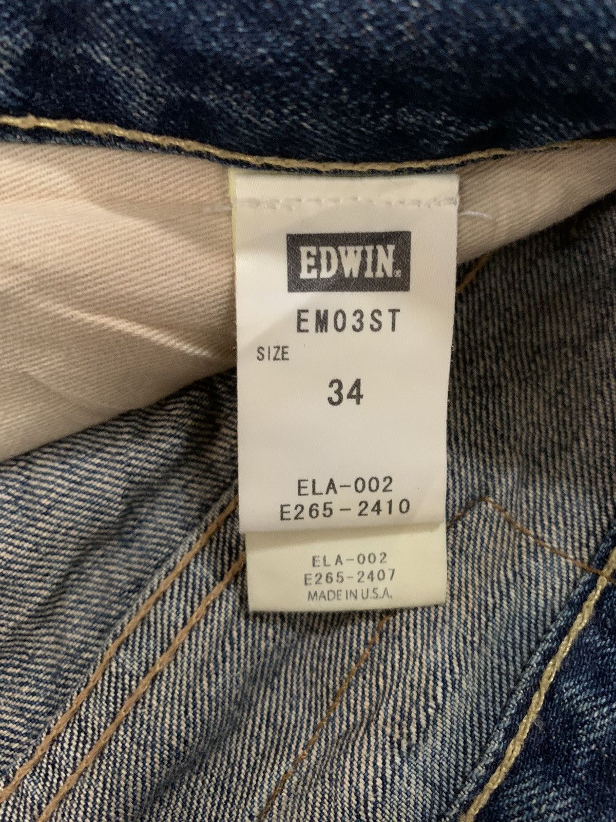 Edwin Rare Vintage 90s Edwin USA Loose Fit Kaihara Denim Jeans Size US 36 / EU 52 - 23 Thumbnail