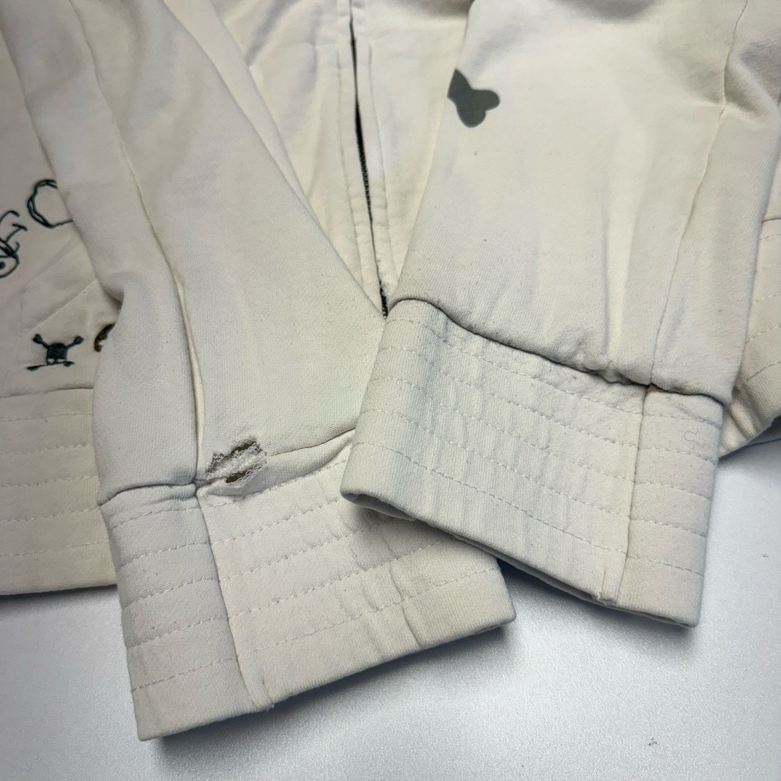 Fox Racing Fox Racing Hoodie Girls XL White Full Zip Y2K Grunge Sweatsh Size XL / US 12-14 / IT 48-50 - 5 Thumbnail