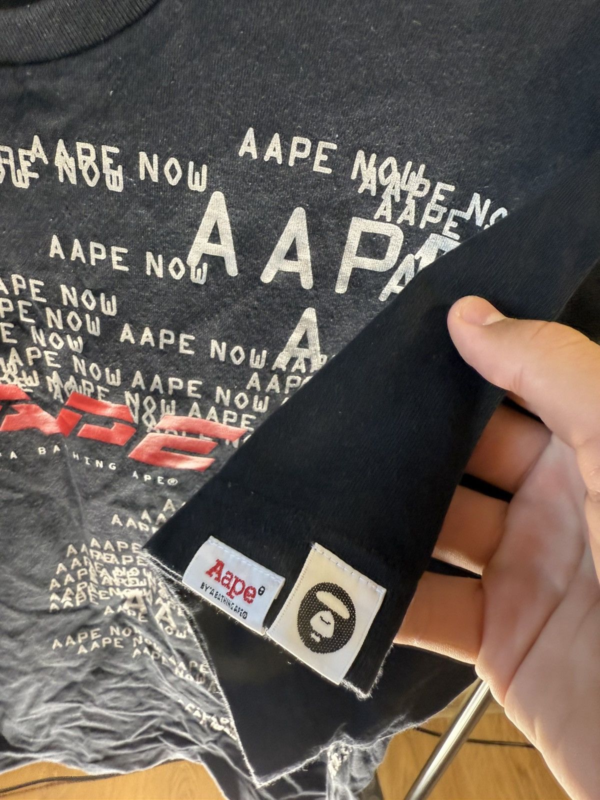 Aape AAPE BLACK T-SHIRT GRAPHIC PRINT STREETWEAR STYLE SIZE M Size US M / EU 48-50 / 2 - 4 Thumbnail