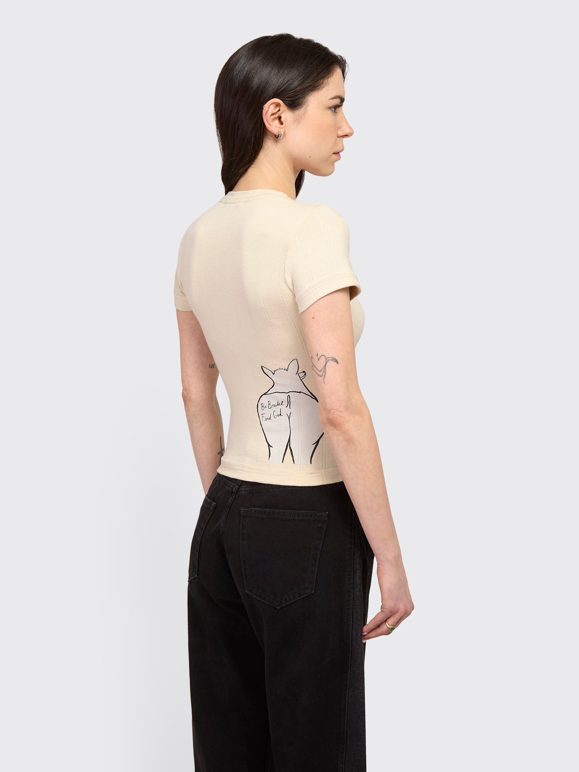 Eckhaus Latta Eckhaus Latta Brutal Baby Tee Size XS / US 0-2 / IT 36-38 - 2 Thumbnail