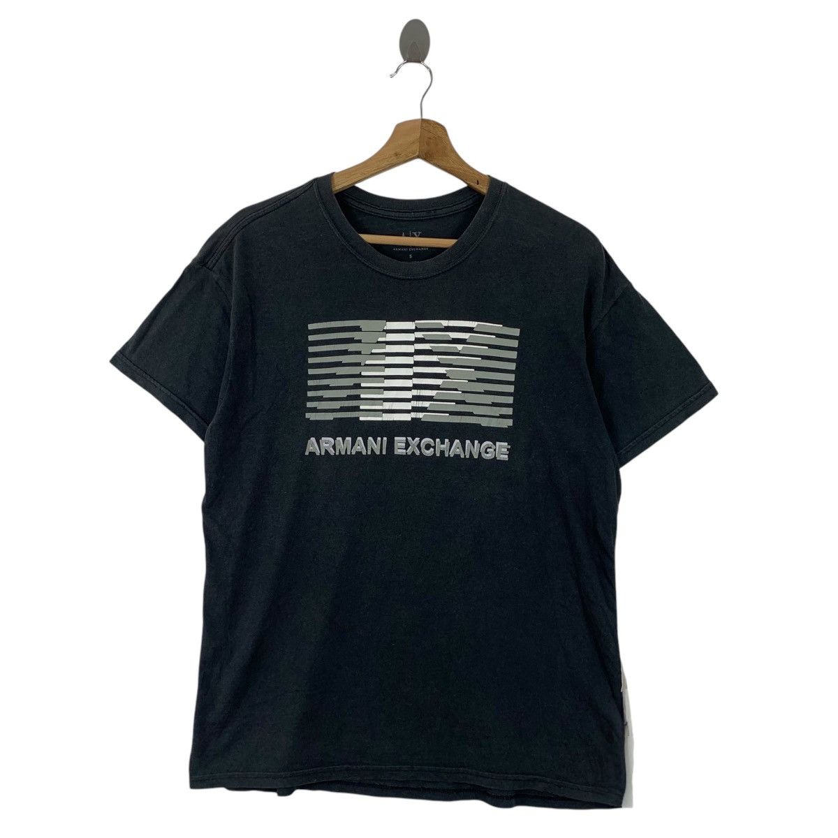 Armani Exchange ARMANI EXCHANGE COLLECTION Stock Logo Tee Shirt Top Size S / US 4 / IT 40 - 1 Thumbnail