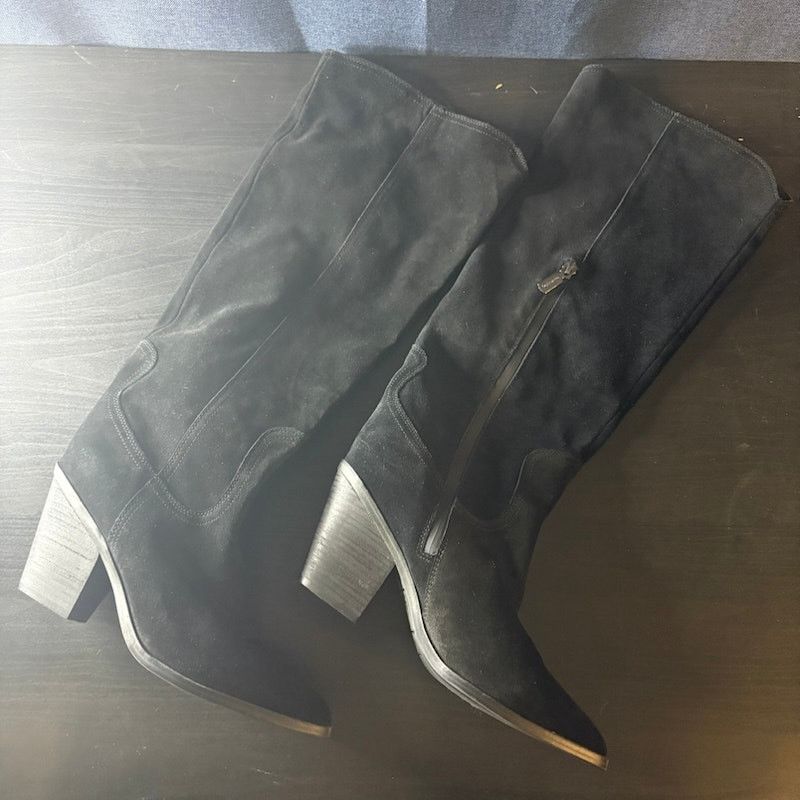 Blondo Blondo Willow Waterproof Tall Boot Black Suede Size 9 M Size US 9 / IT 39 - 1 Thumbnail