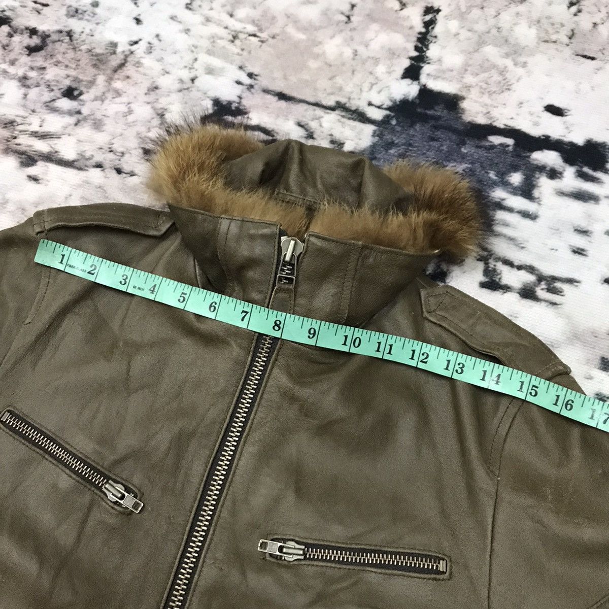 ABAHOUSE × If Six Was Nine × Japanese Brand Vintage Abahouse Colded Neck Leather Jacket Parka Size US S / EU 44-46 / 1 - 18 Thumbnail