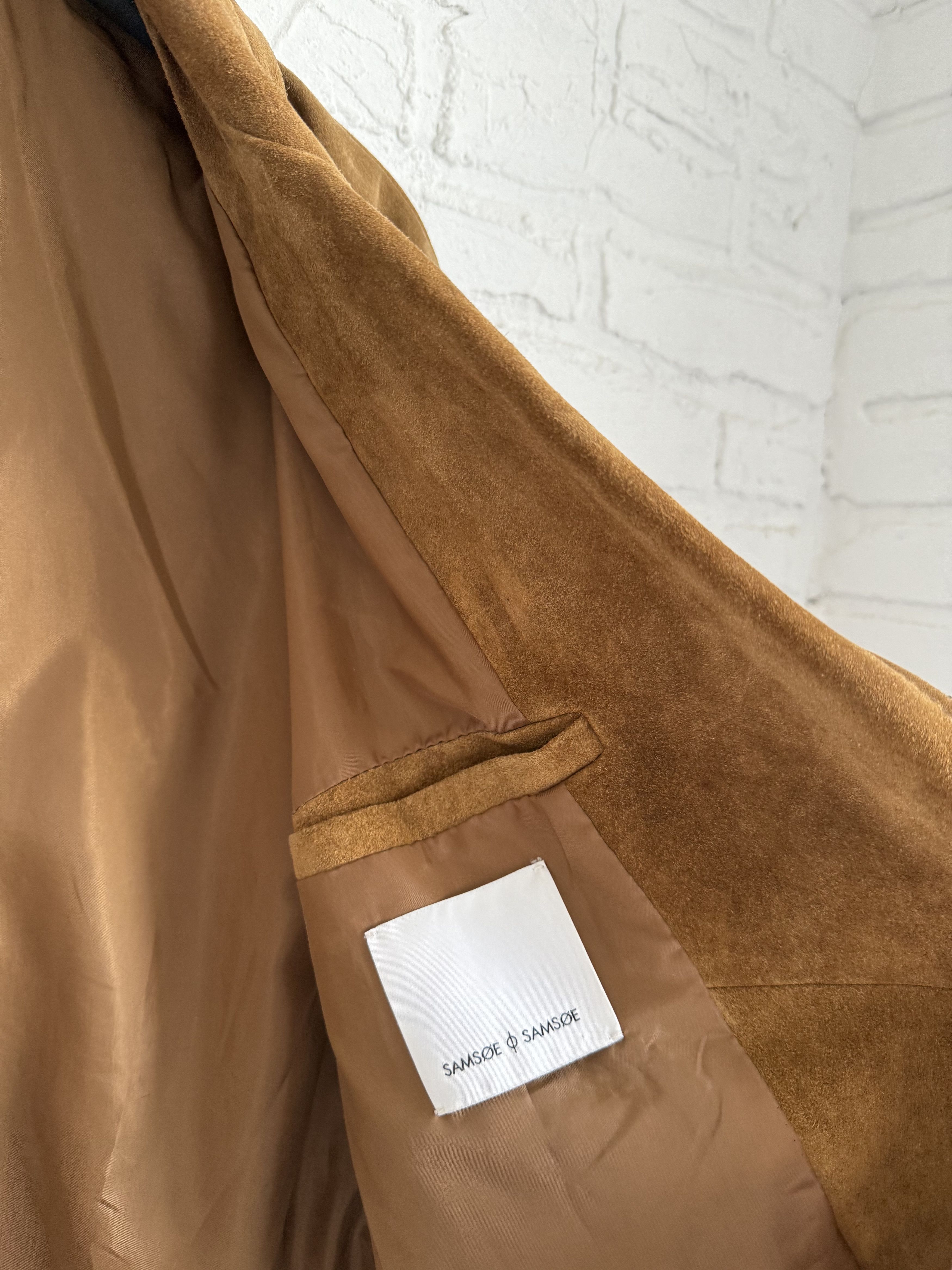AW16 Samsoe & Samsoe Kos suede leather jacket