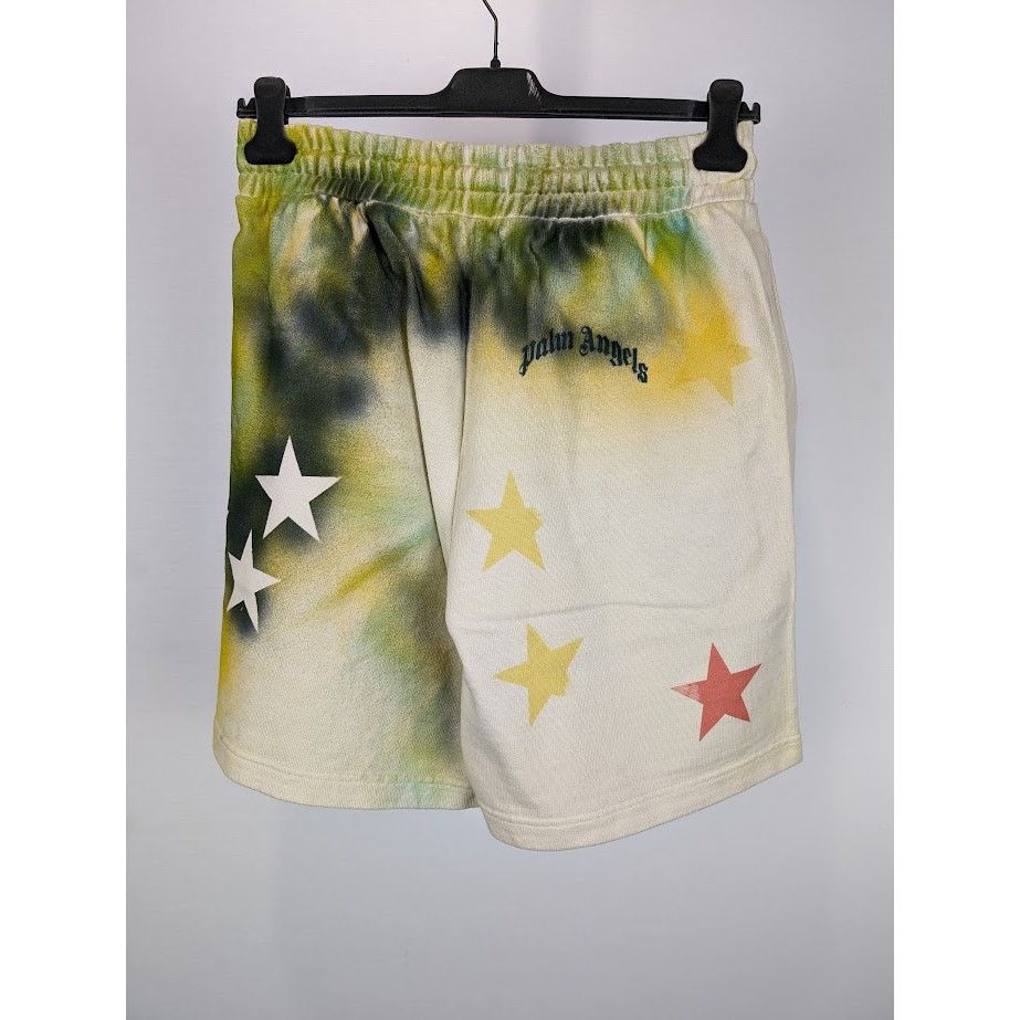 Palm Angels o1rshd1 Q: 2 / Sprayed Stars Vint Sweat Short in Multicolor Size US 30 / EU 46 - 11 Thumbnail