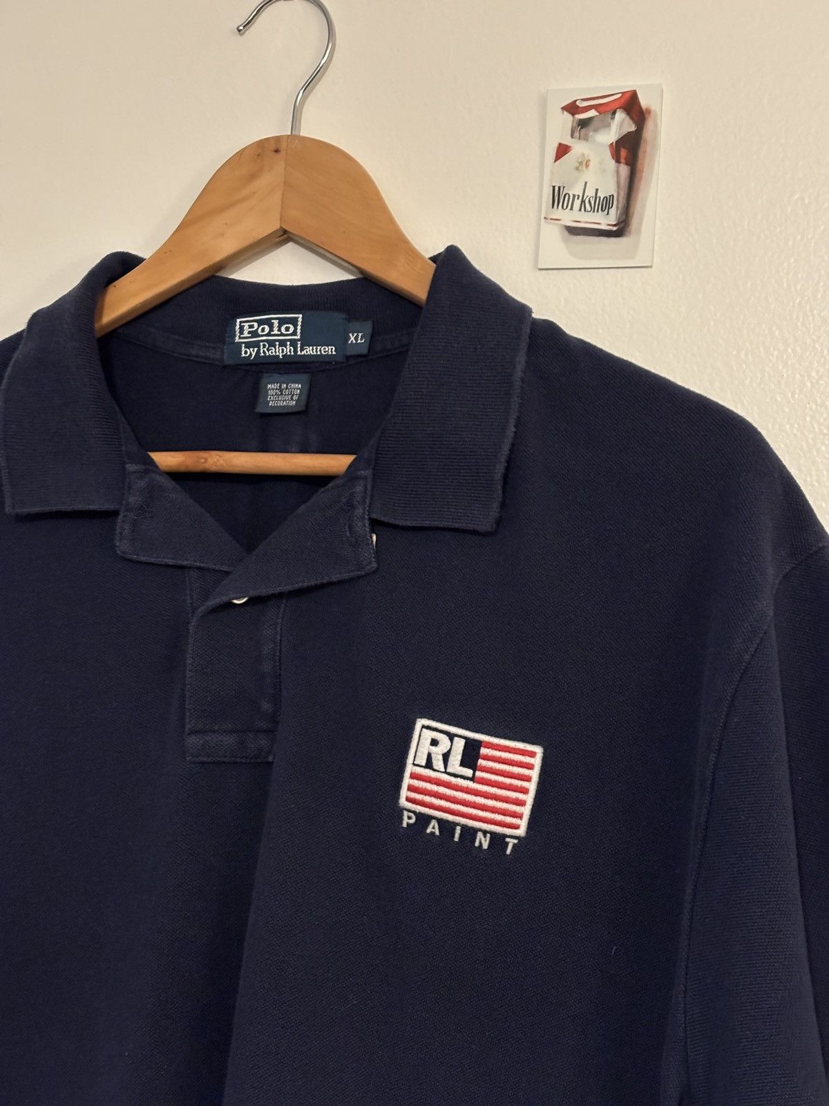 Polo Ralph Lauren Vintage Ralph Lauren Polo Paint American Flag Polo Size US XL / EU 56 / 4 - 1 Thumbnail