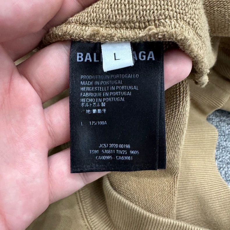 Balenciaga Balenciaga Wheat-ear printed hooded sweatshirt Size US L / EU 52-54 / 3 - 3 Thumbnail