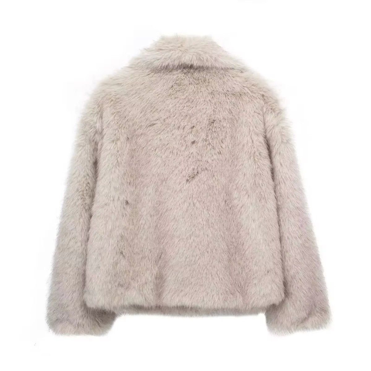 Japanese Brand × Vintage Ladies Faux Fur Plush Wool Long Sleeve Jacket Size M / US 6-8 / IT 42-44 - 2 Thumbnail