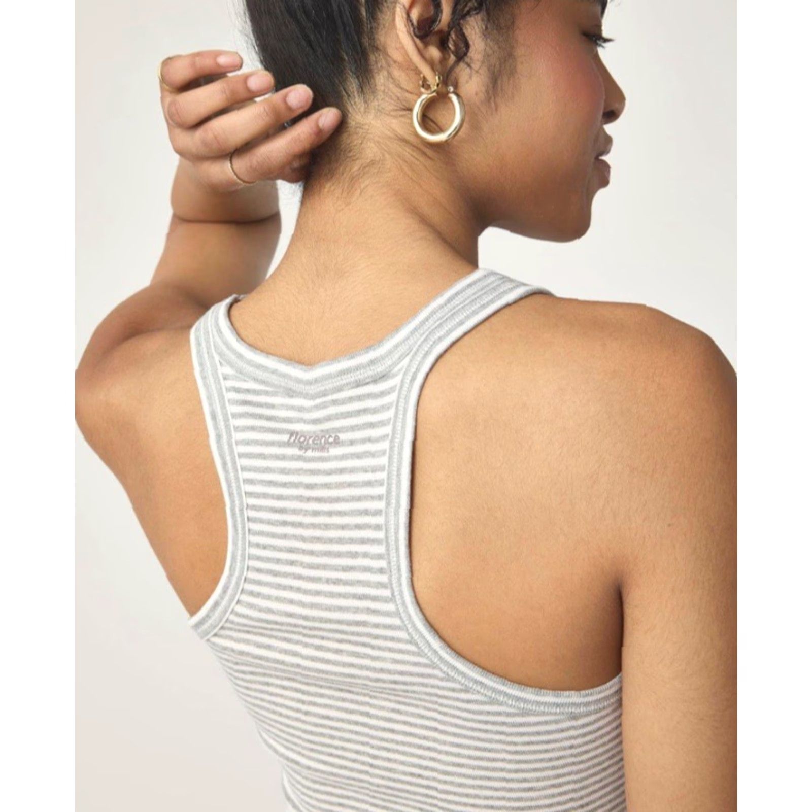Vintage NWT Florence by Mills Women’s Ribbed Racerback Tank Gray L - Tank - Women - Adult Large - Ribbed Racerback - Casual, Travel - Spring, Summer - Nike Size L / US 10 / IT 46 - 6 Thumbnail