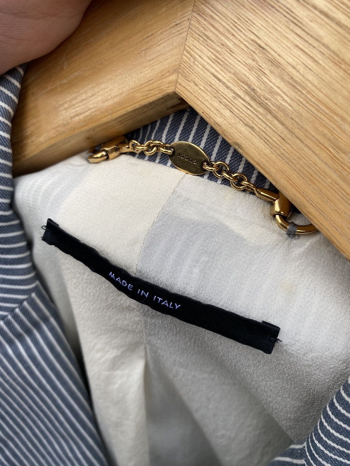 Gucci Gucci stripped blazer jacket size 40 made in italy Size S / US 4 / IT 40 - 18 Thumbnail