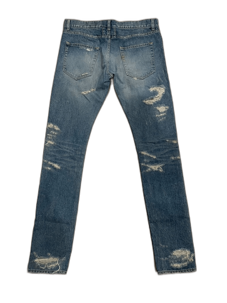 Saint Laurent Paris slp distressed denim jeans size 32 Size US 32 / EU 48 - 1 Thumbnail