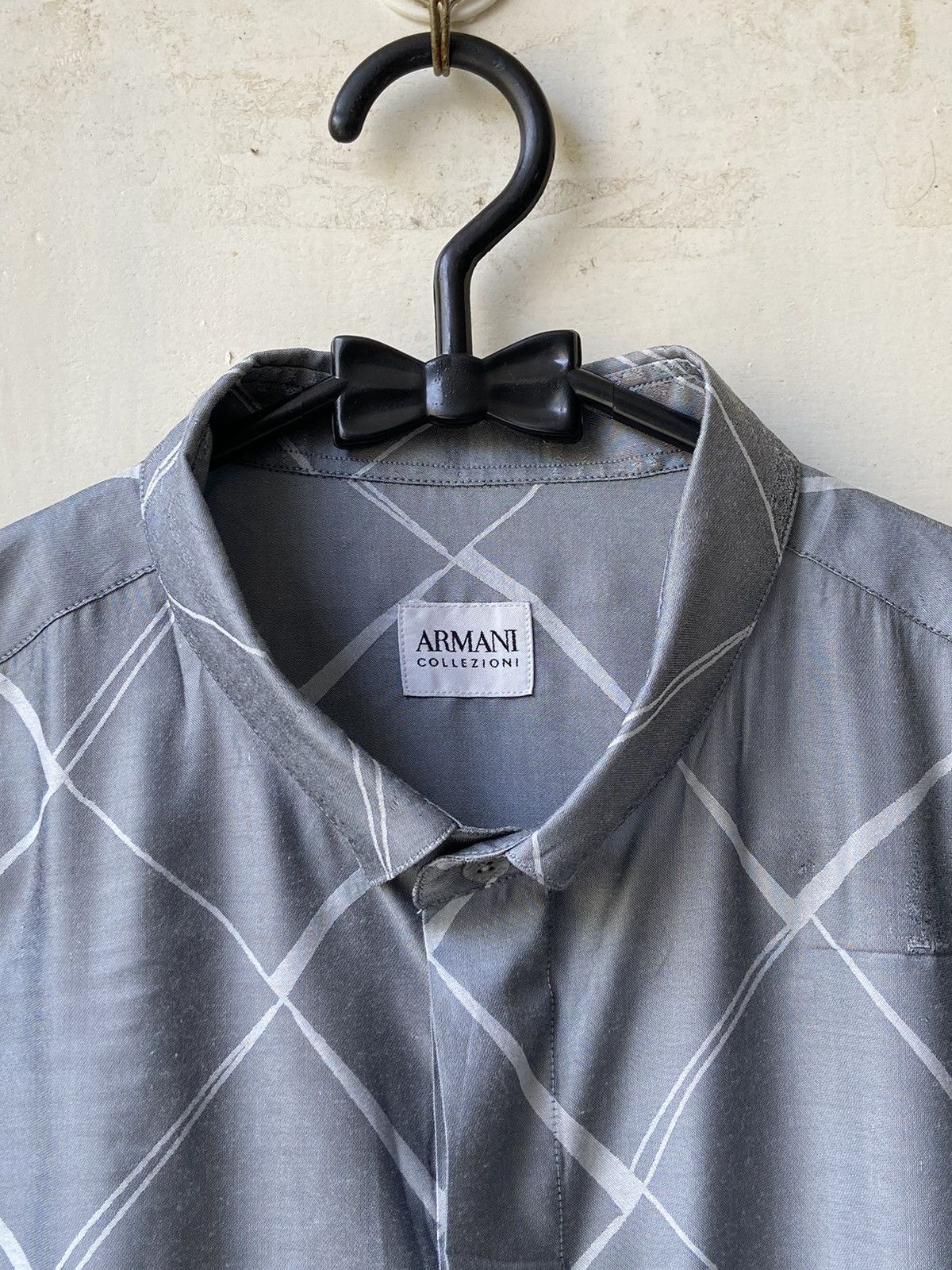 Armani Collezioni ARMANI COLLEZIONI Grey Shirt Size US XXL / EU 58 / 5 - 13 Thumbnail