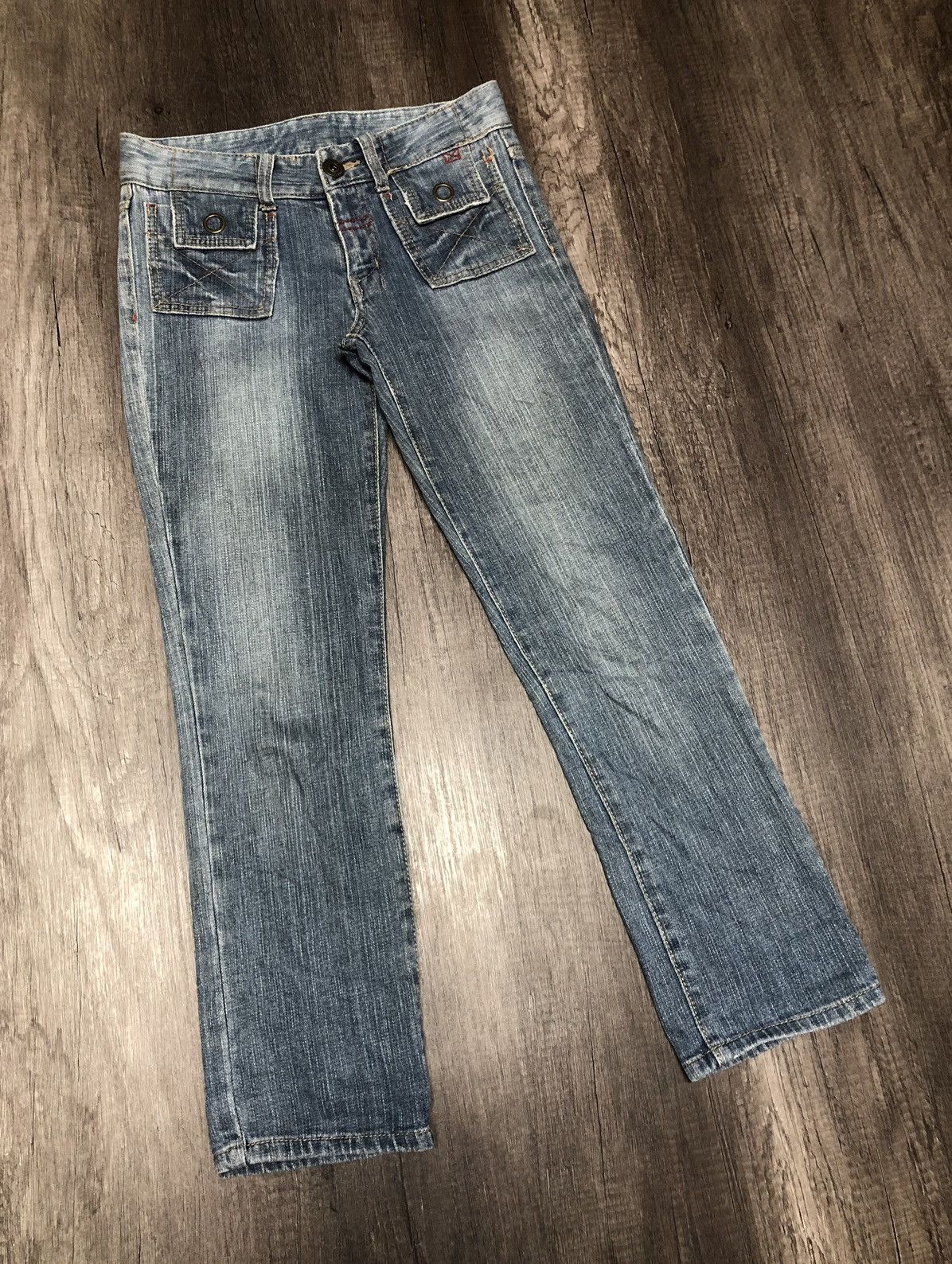 Japanese Brand × Vintage Japanese Brand Denim Bush Pant Design Size 28" / US 6 / IT 42 - 8 Thumbnail