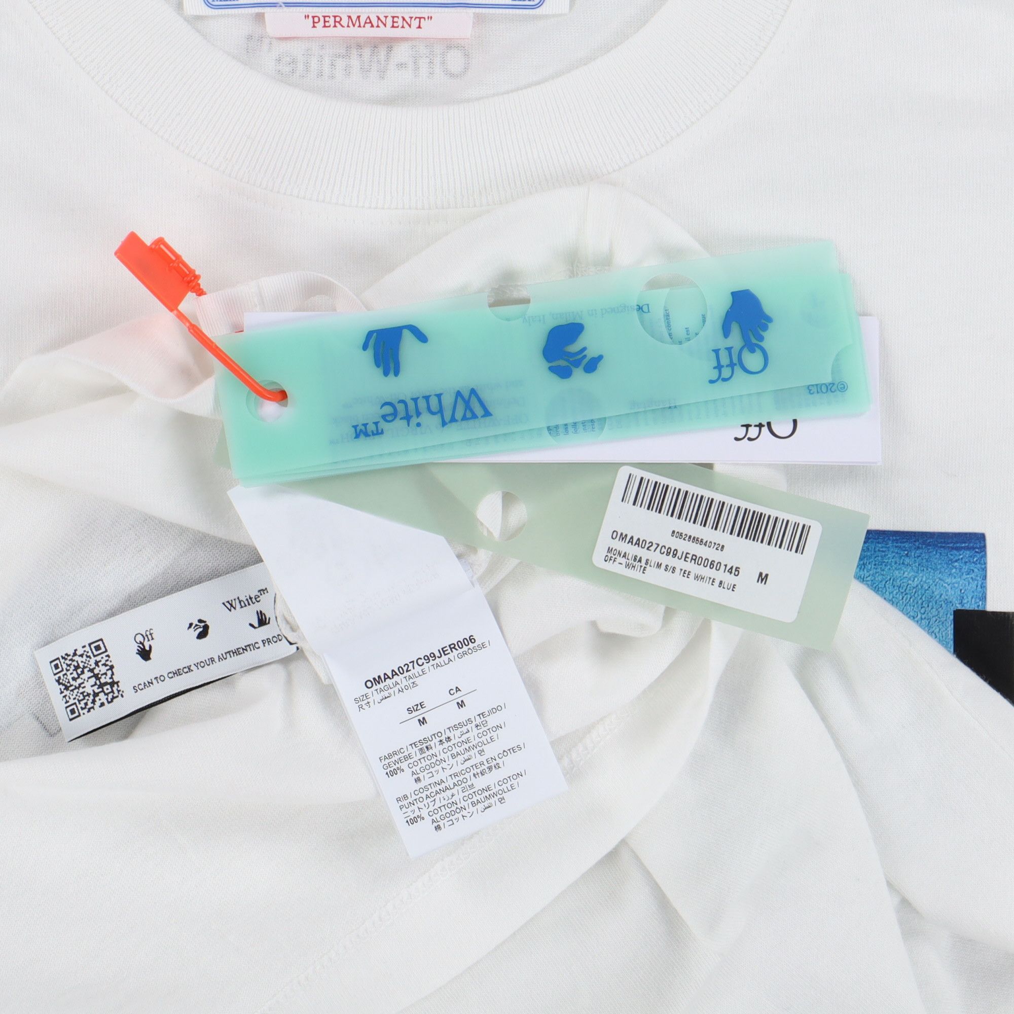 Off-White White Mona Lisa Logo T-shirt Size M / US 6-8 / IT 42-44 - 6 Thumbnail