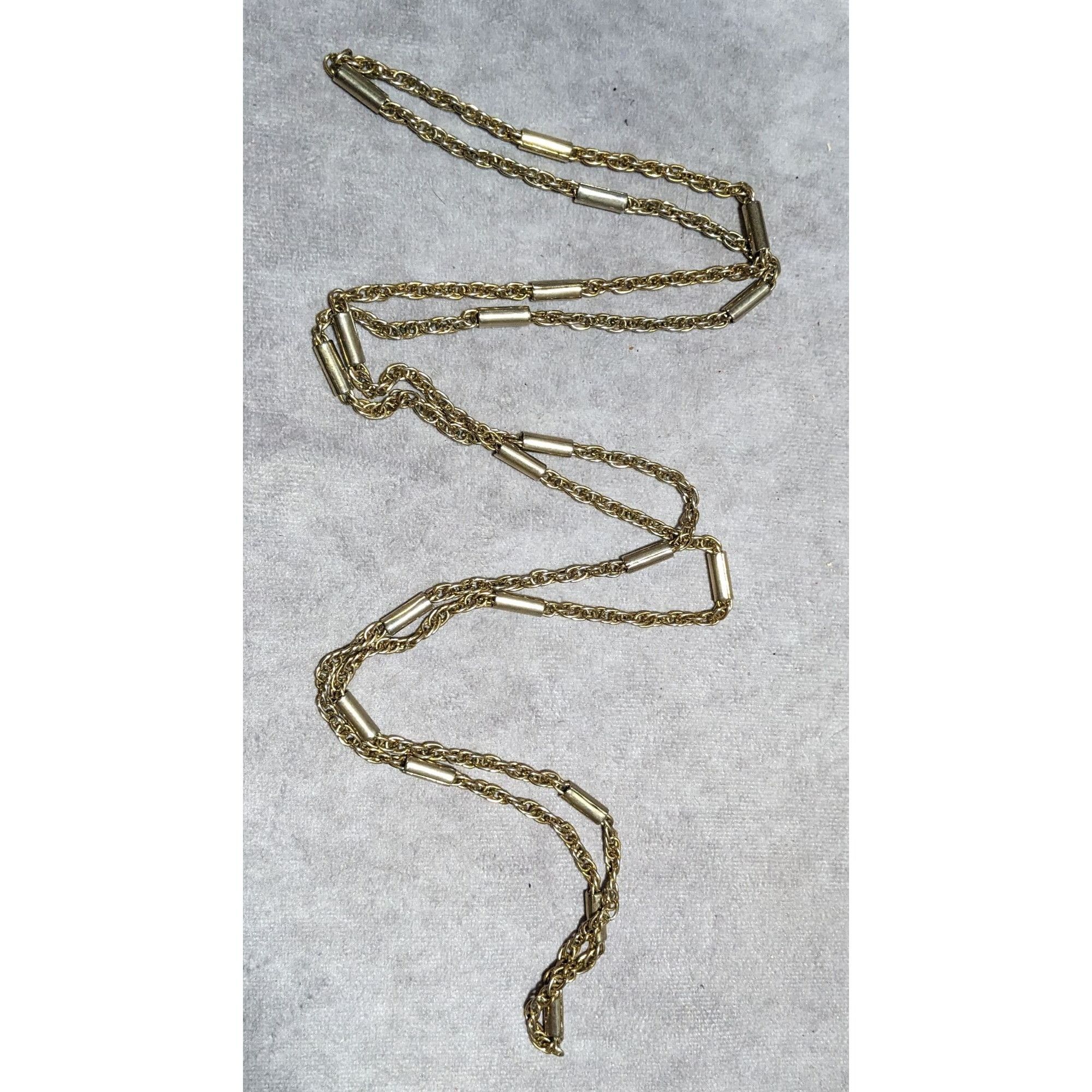 Other Gold Abstract Pillar Link Chain Necklace Size ONE SIZE - 8 Thumbnail