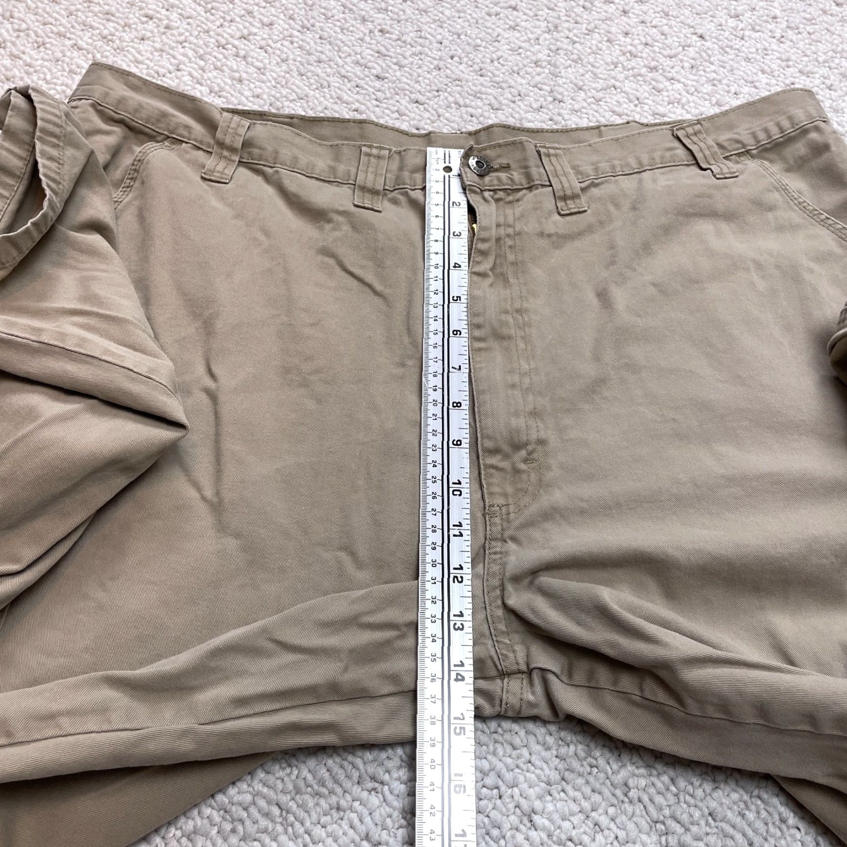 Wrangler Wrangler Cargo Pants Mens 44x30 Brown Biege Kahki High Rise Slacks Cotton Solid Size US 44 / EU 60 - 4 Thumbnail