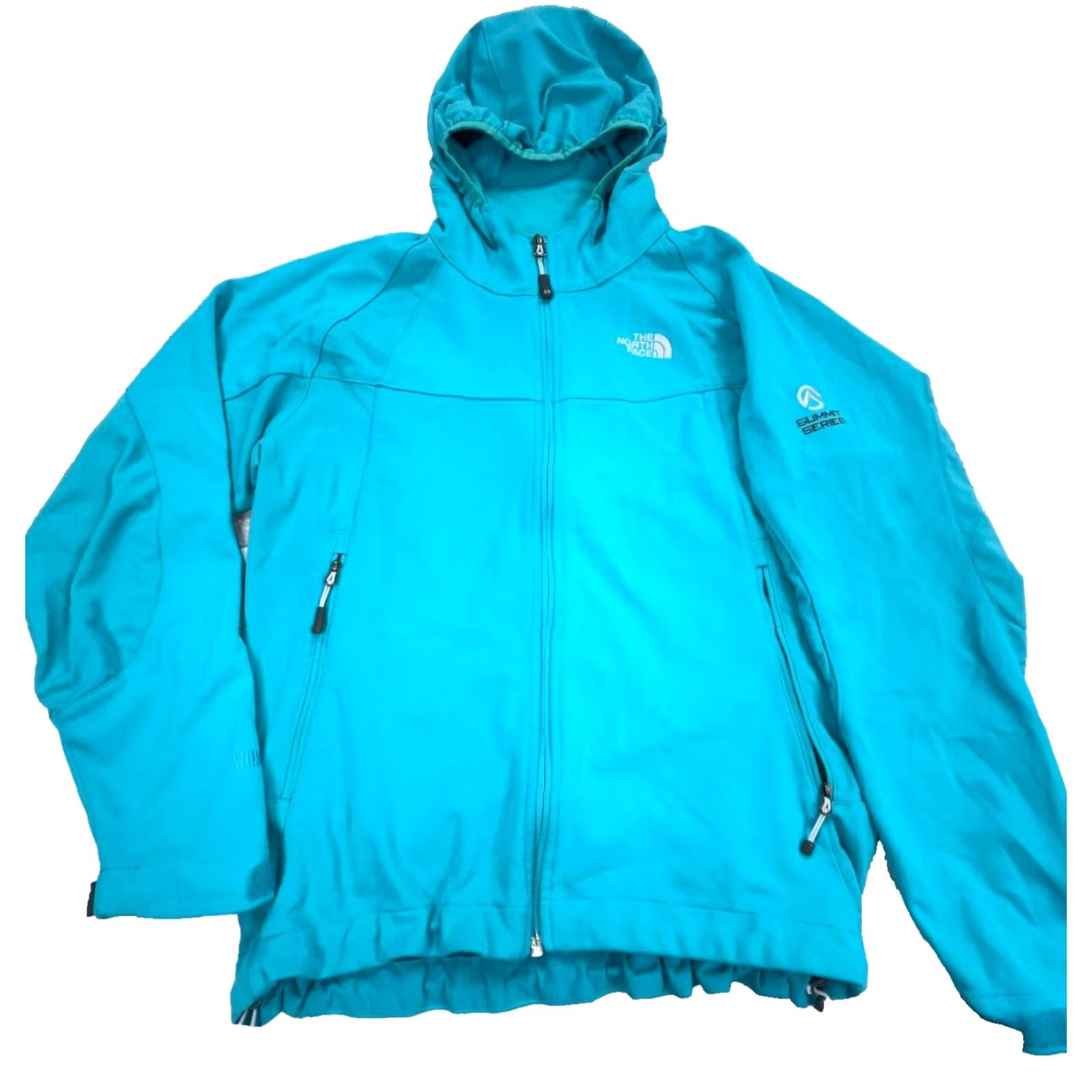 The North Face The North Face Jacket Women M Blue Soft Shell Summit Series Teal Windbreaker Logo Zipper Full Zip Short Sleeve N/A Size M / US 6-8 / IT 42-44 - 2 Thumbnail