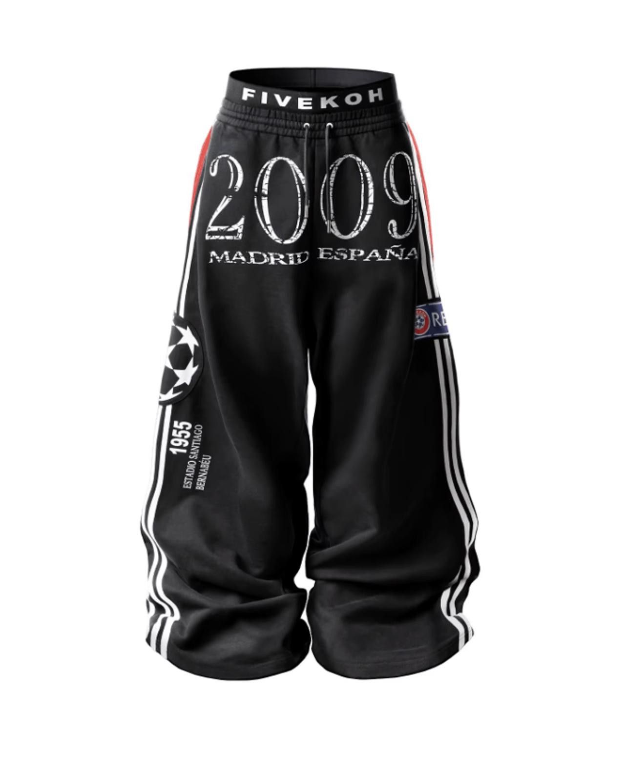 Japanese Brand Loose Baggy Track Football / Soccer Wide Leg Sweatpants Size US 30 / EU 46 - 3 Thumbnail