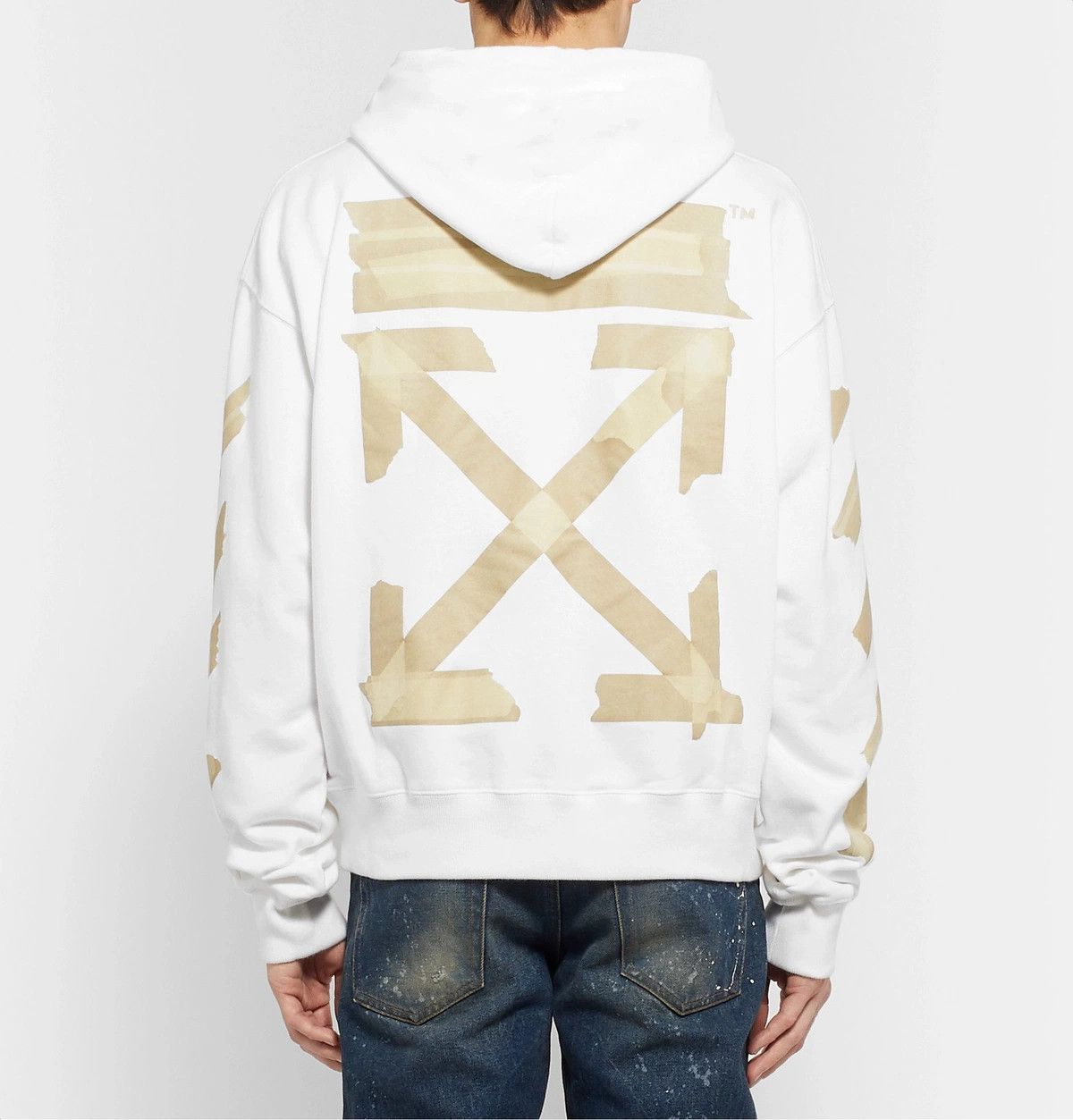 Off-White White Tape Arrows Logo Hoodie Size XL / US 12-14 / IT 48-50 - 3 Thumbnail