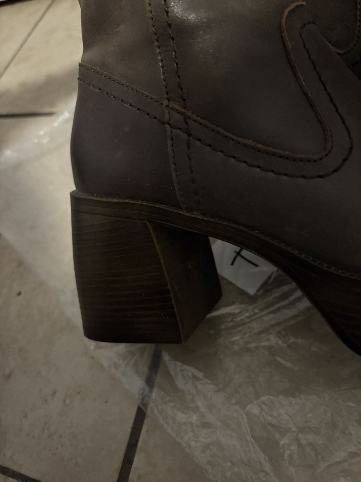 Other × Vintage Chunky Brown Platform Boots Size US 6.5 / IT 36.5 - 2 Thumbnail