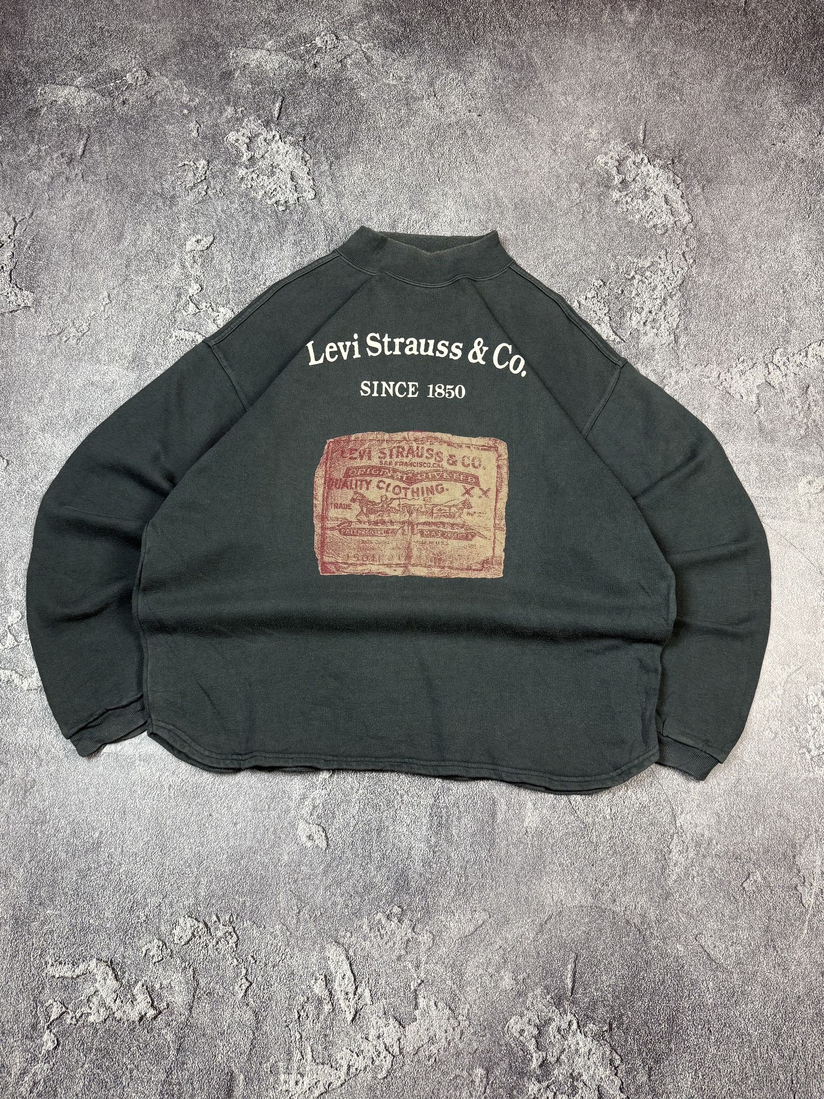 Levi's Vintage Clothing Vintage 90s Levi's Tab Grey Faded Sweatshirt Size US L / EU 52-54 / 3 - 2 Thumbnail