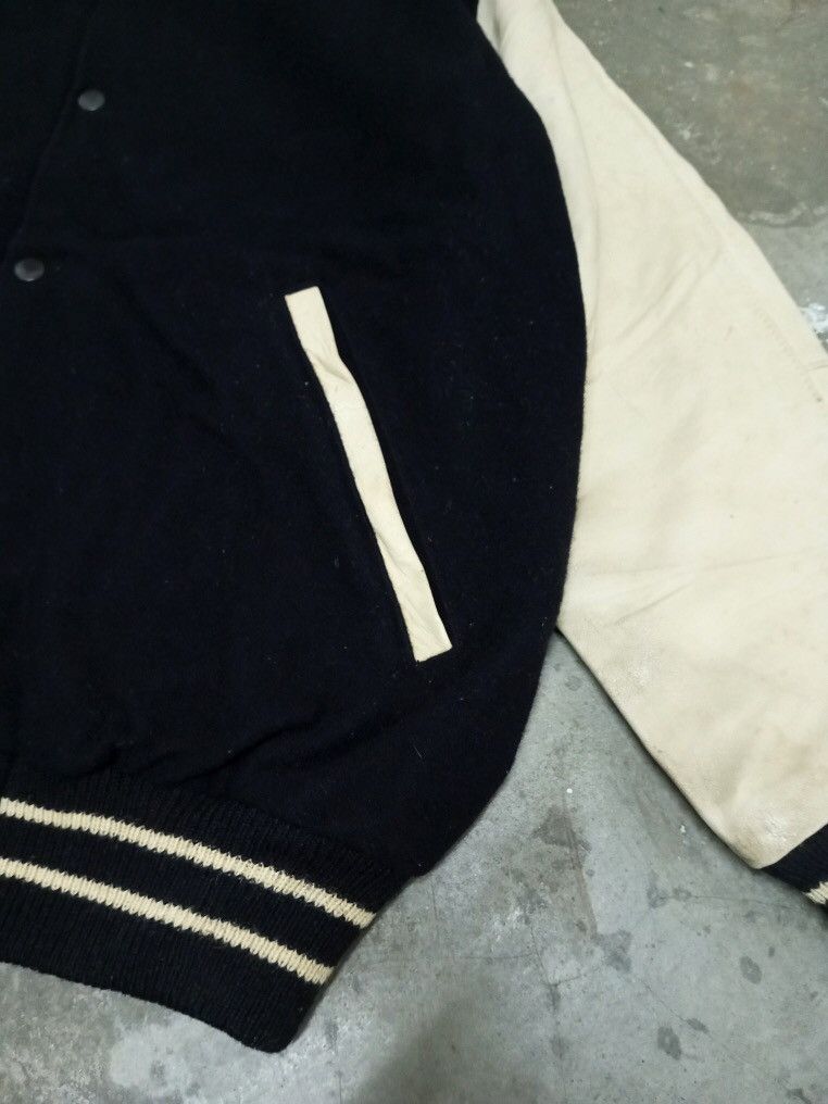 Vintage A01 A Touch of Glory Wool + Sleeve Leather Varsity Jacket Size US L / EU 52-54 / 3 - 10 Thumbnail