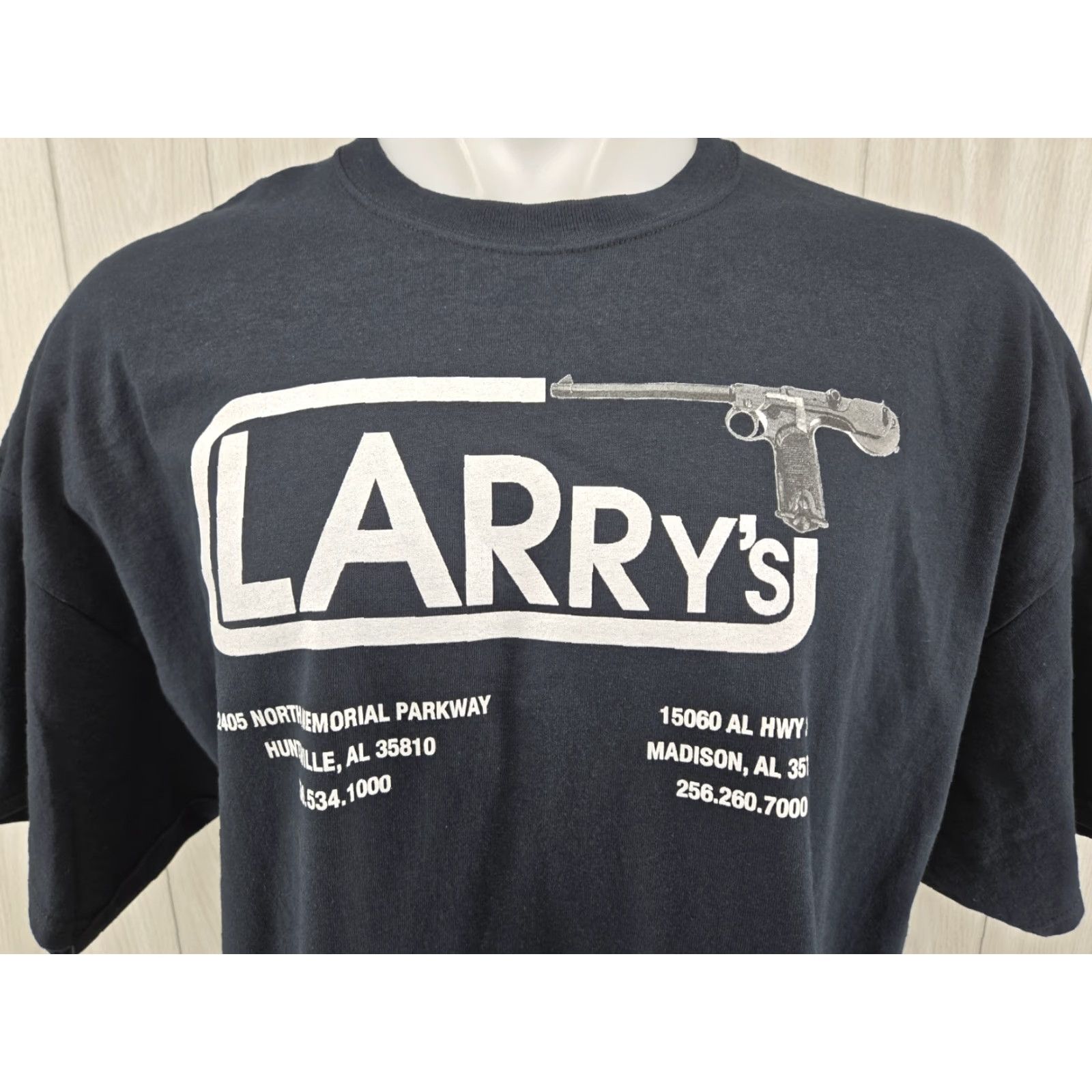 Gildan Gildan T-Shirt Black 2XL Larry's Pistol & Pawn Short Sleeve Crew Neck Logo Graphic Print Men Size US XXL / EU 58 / 5 - 3 Thumbnail