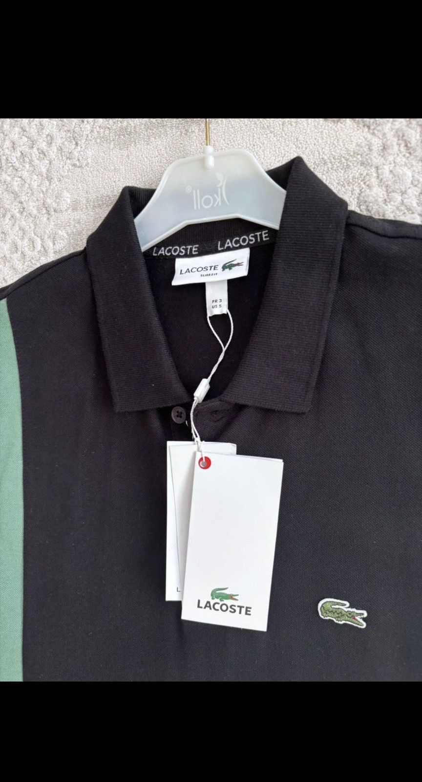 Lacoste Lacoste Colorblock Polo Shirt – Black/Green/White – S Size US S / EU 44-46 / 1 - 3 Thumbnail